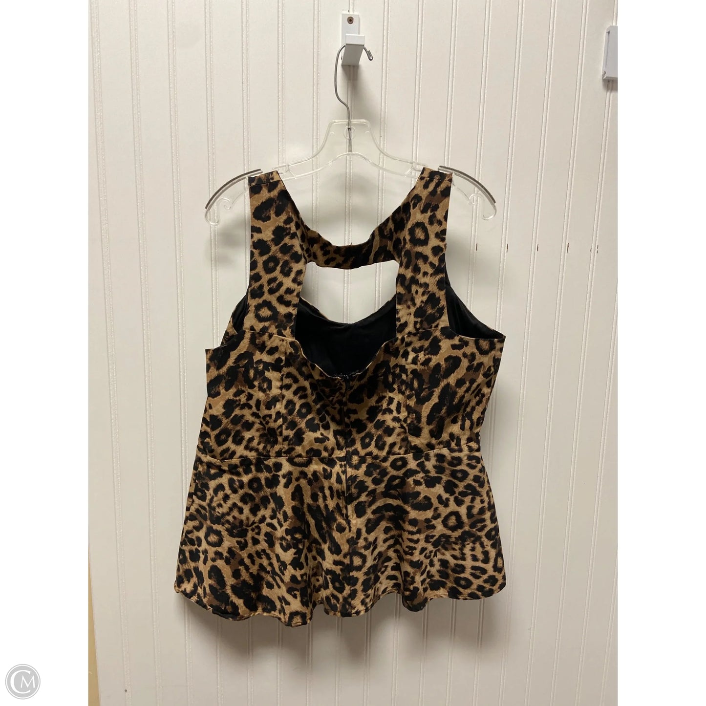 Top Sleeveless By Torrid In Animal Print, Size: 2x