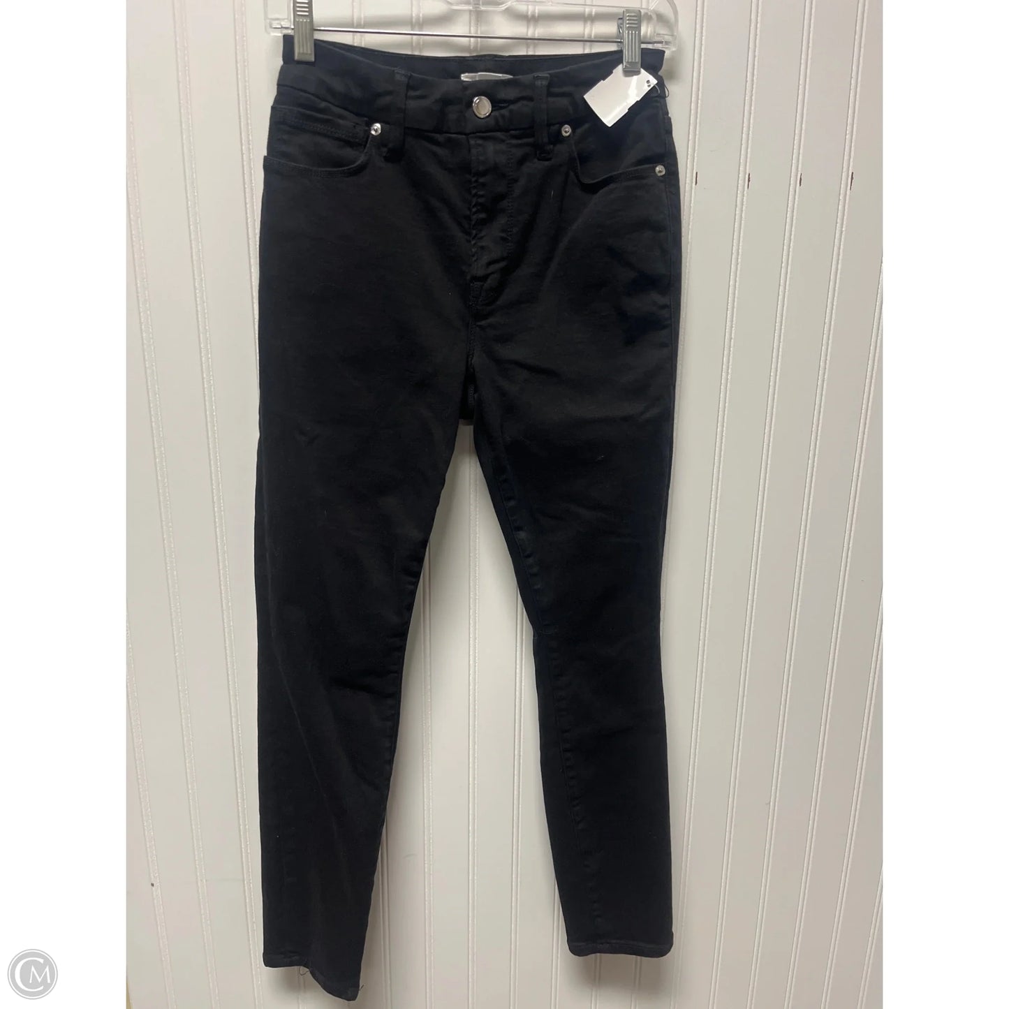 Jeans Skinny By Good American In Black Denim, Size: 6
