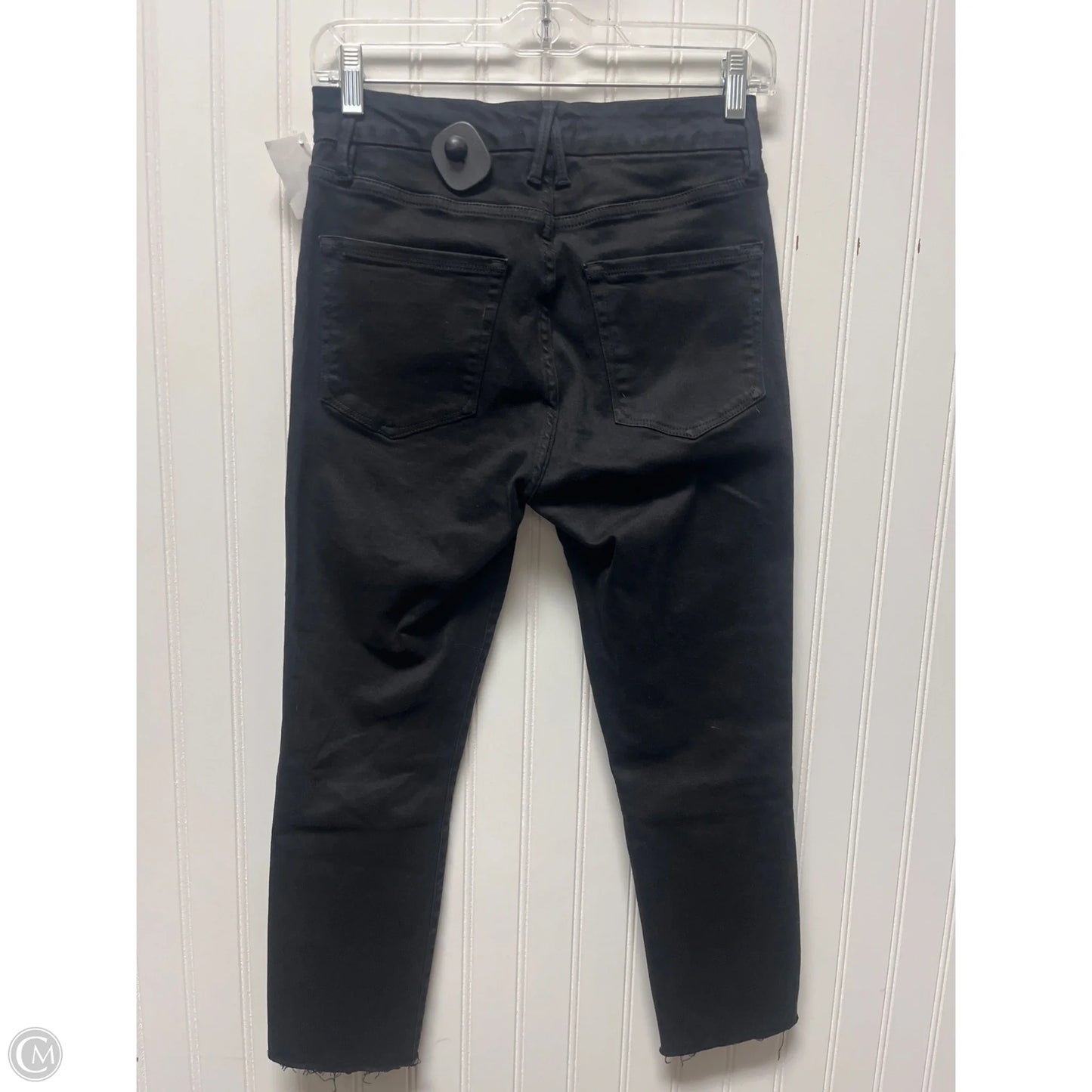 Jeans Skinny By Good American In Black Denim, Size: 4