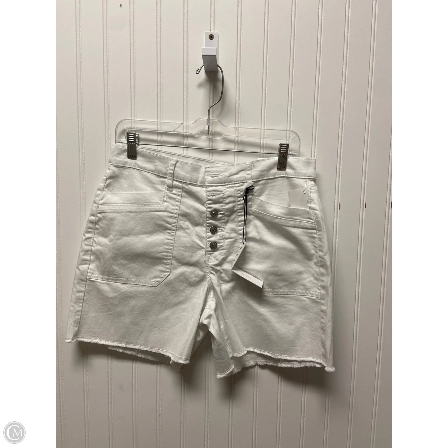 Shorts By Nicole Miller In White, Size: 10