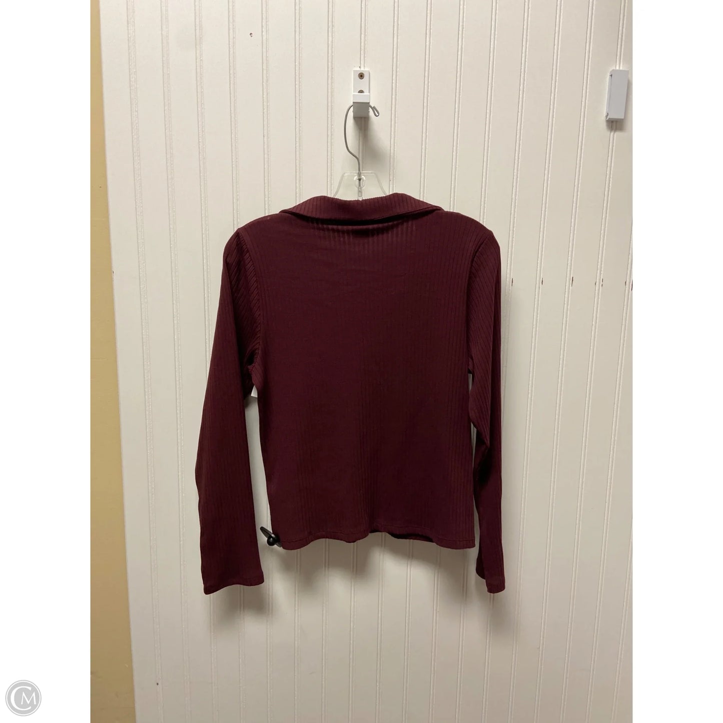 Top Long Sleeve Basic By Old Navy In Purple, Size: L