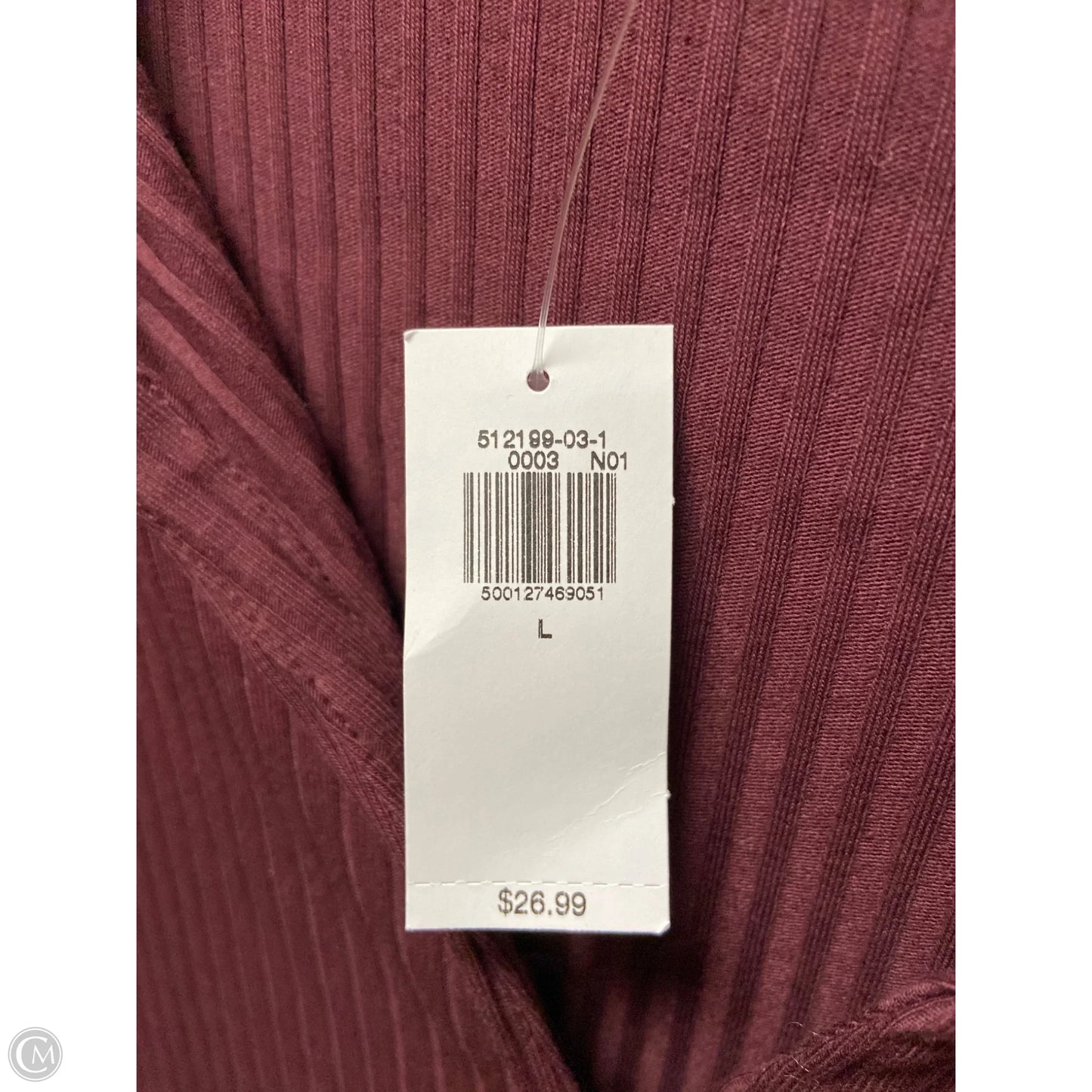 Top Long Sleeve Basic By Old Navy In Purple, Size: L