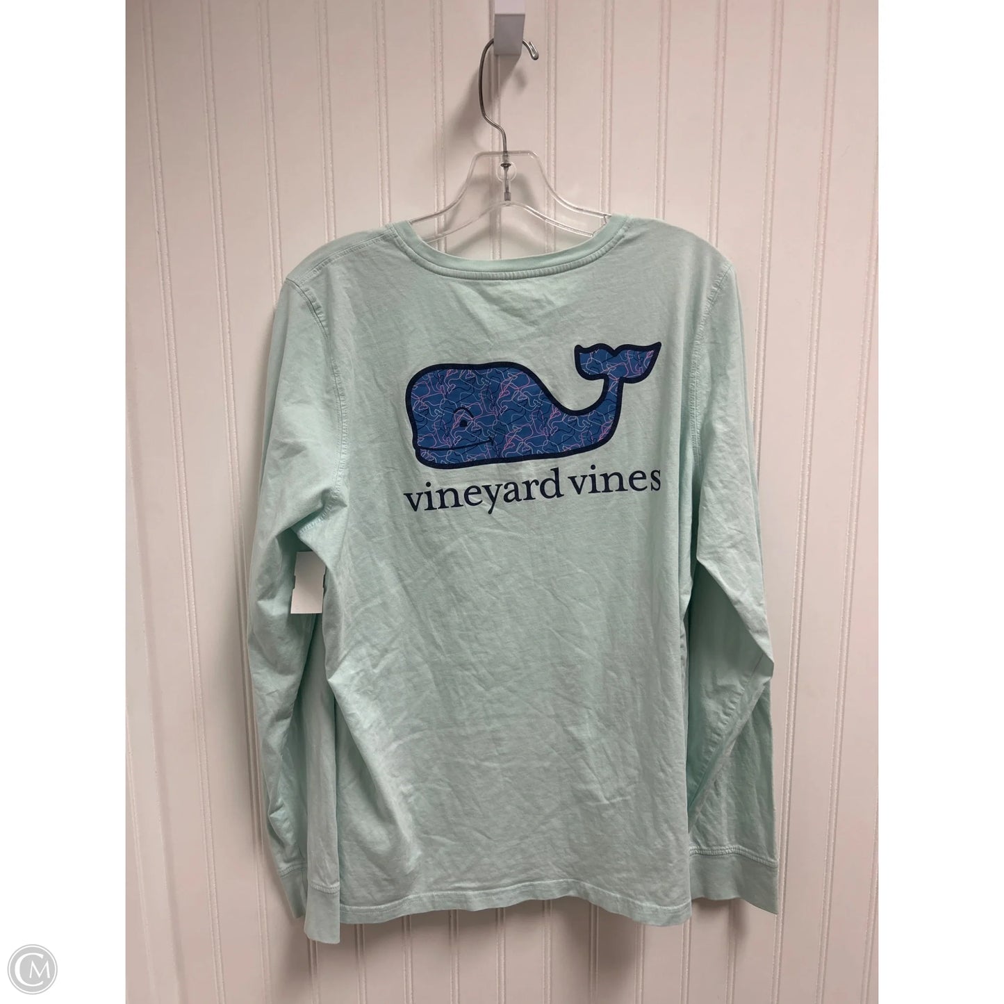 Top Long Sleeve Basic By Vineyard Vines In Aqua, Size: Xl
