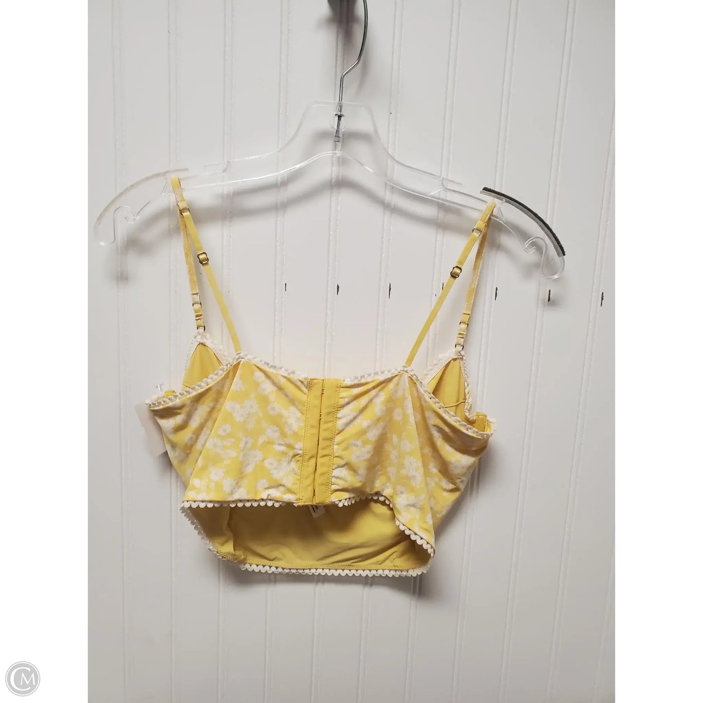 Top Sleeveless By Free People In Yellow, Size: L