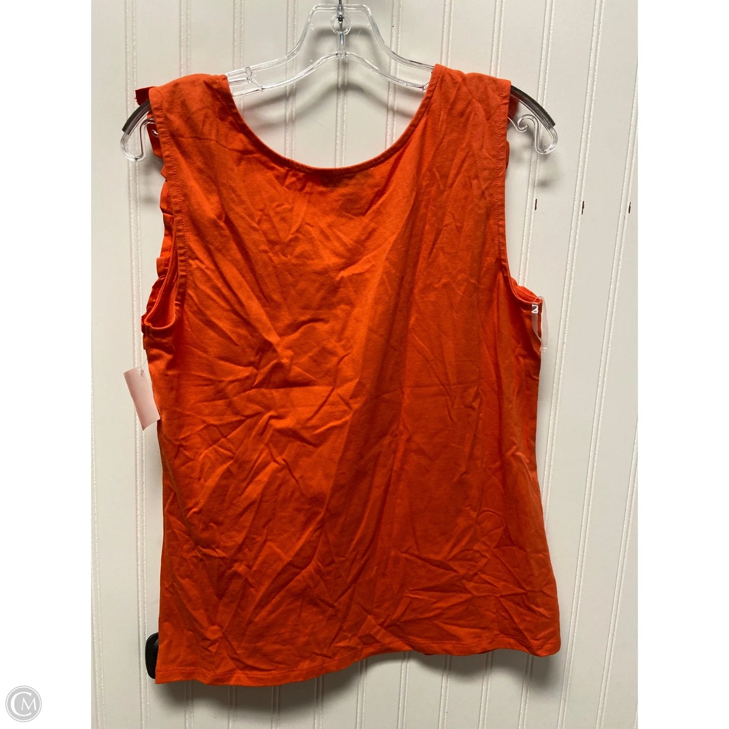 Top Sleeveless Basic By Nine West In Orange, Size: L