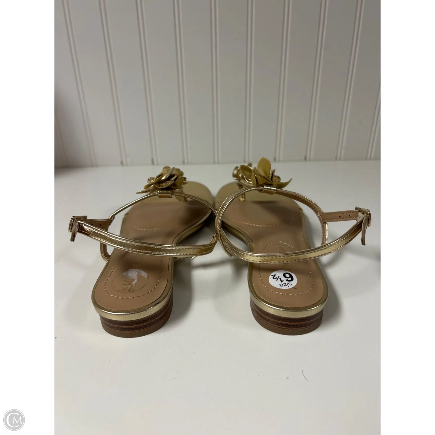 Sandals Flats By Anne Klein In Gold, Size: 6.5