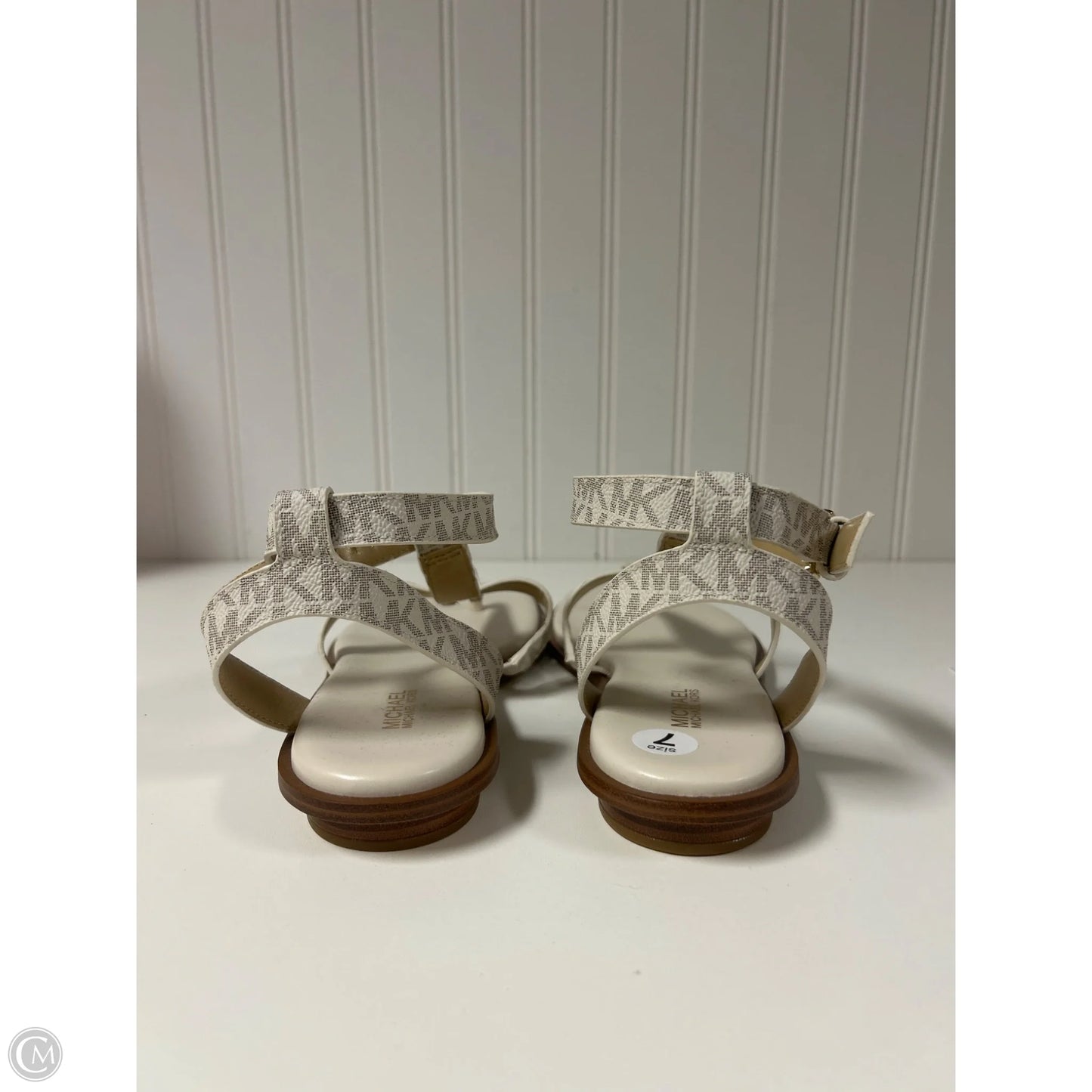 Sandals Designer By Michael Kors In White, Size: 7