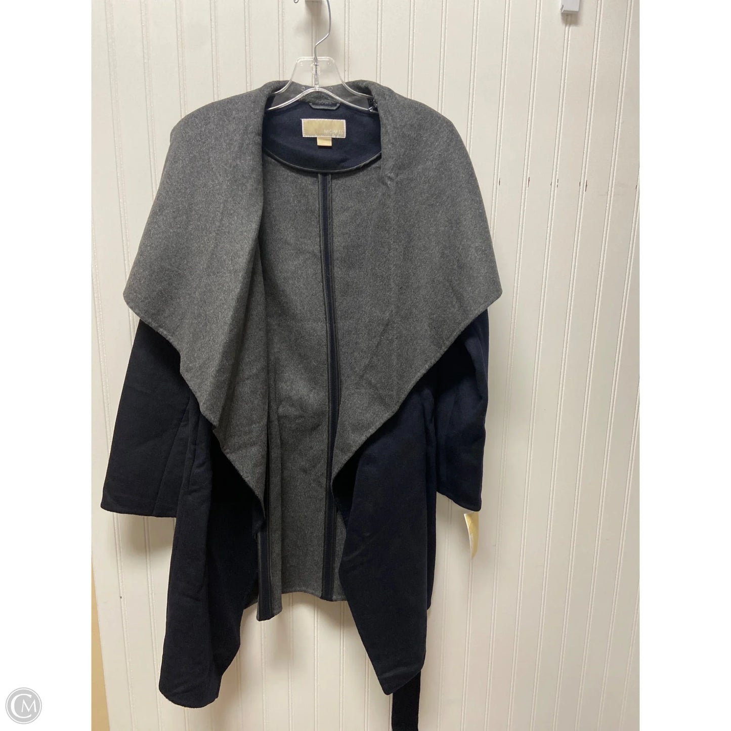 Coat Designer By Michael Kors In Navy, Size: M