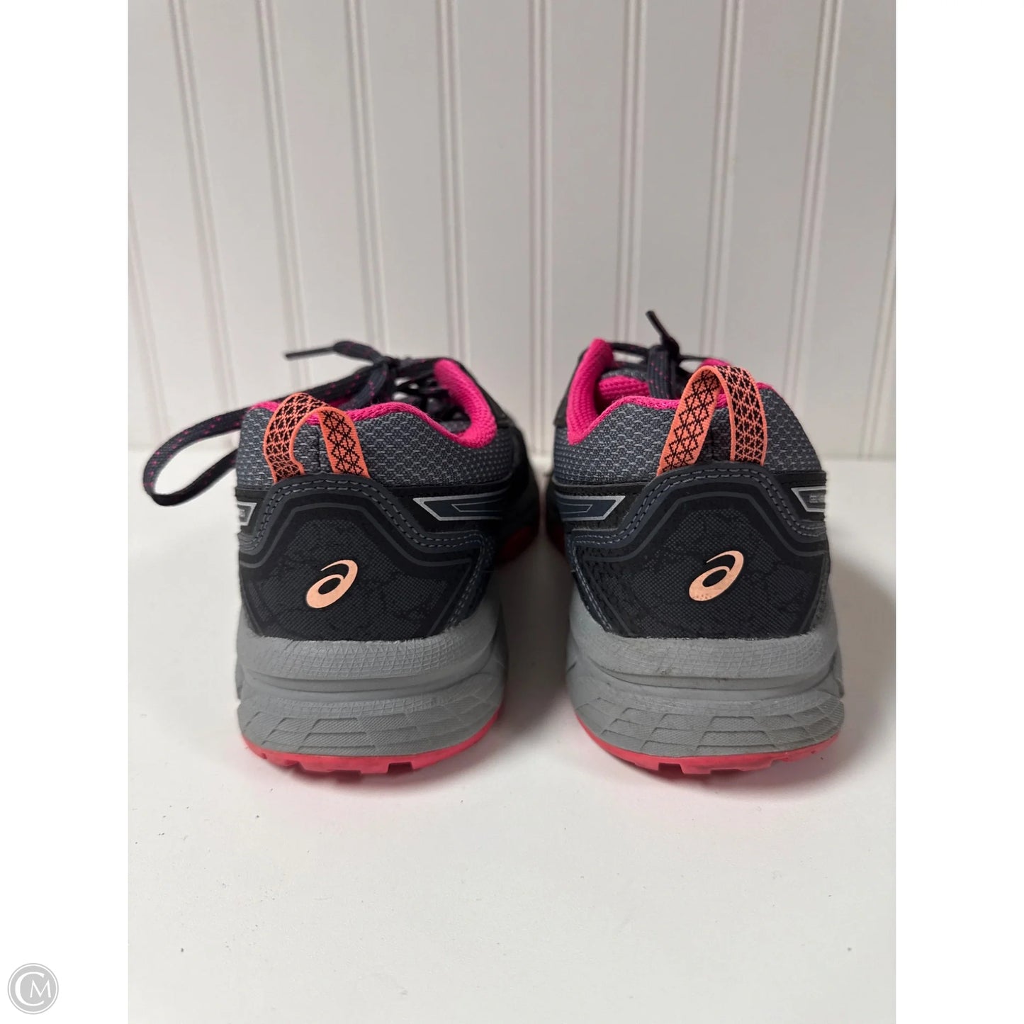 Shoes Athletic By Asics In Grey & Pink, Size: 7