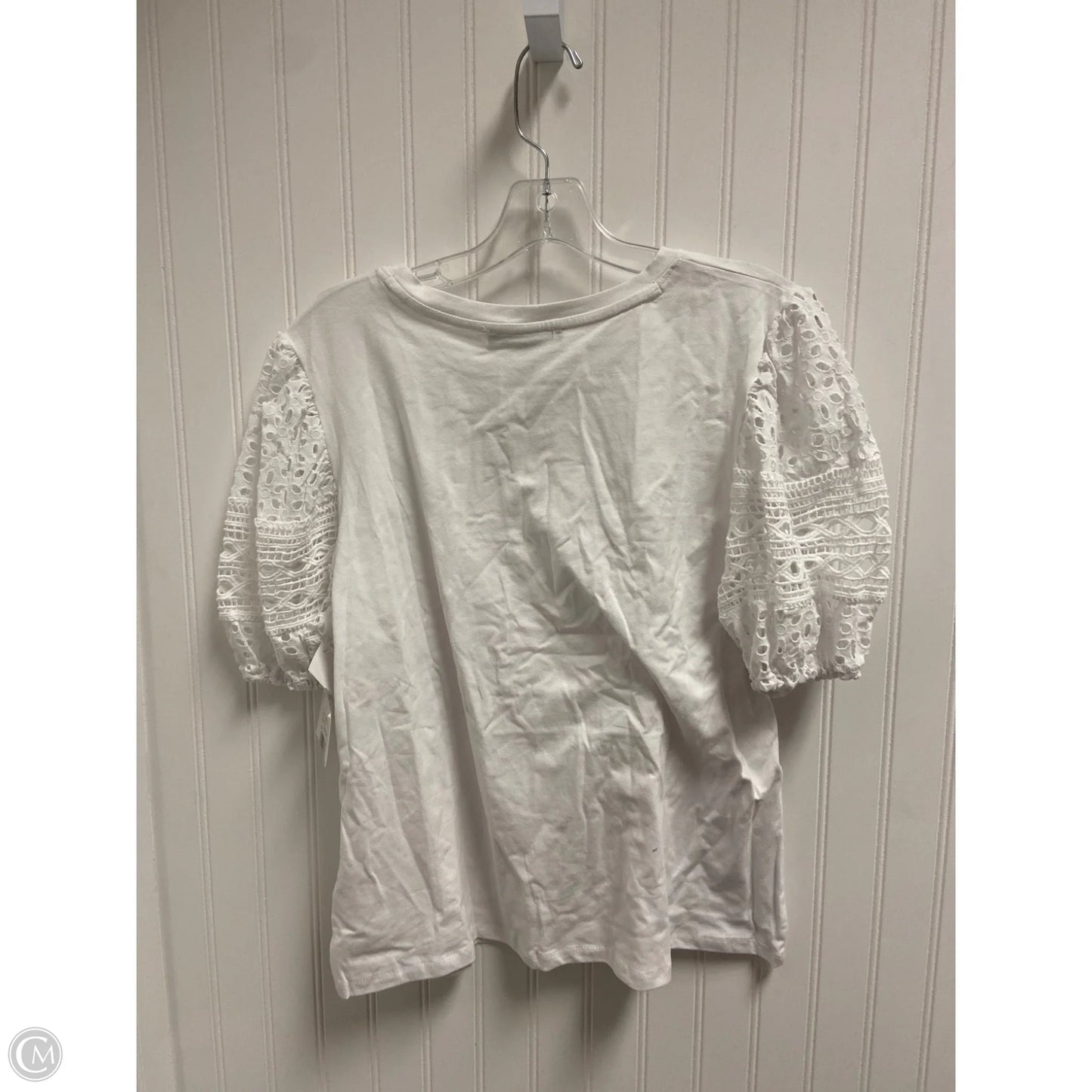 Top Short Sleeve By Ellen Tracy In White, Size: Xl