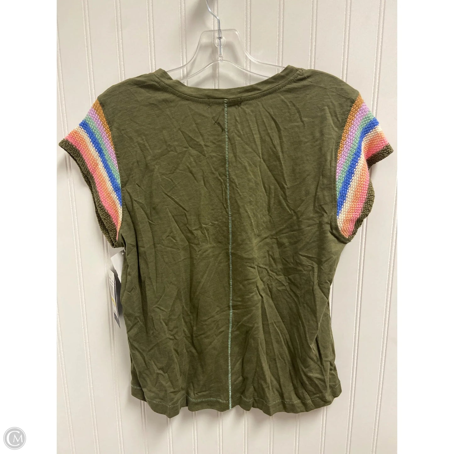 Top Short Sleeve By Democracy In Green, Size: M