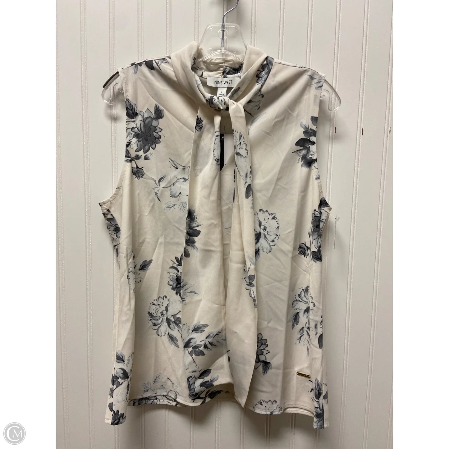 Top Sleeveless By Nine West In Cream, Size: L