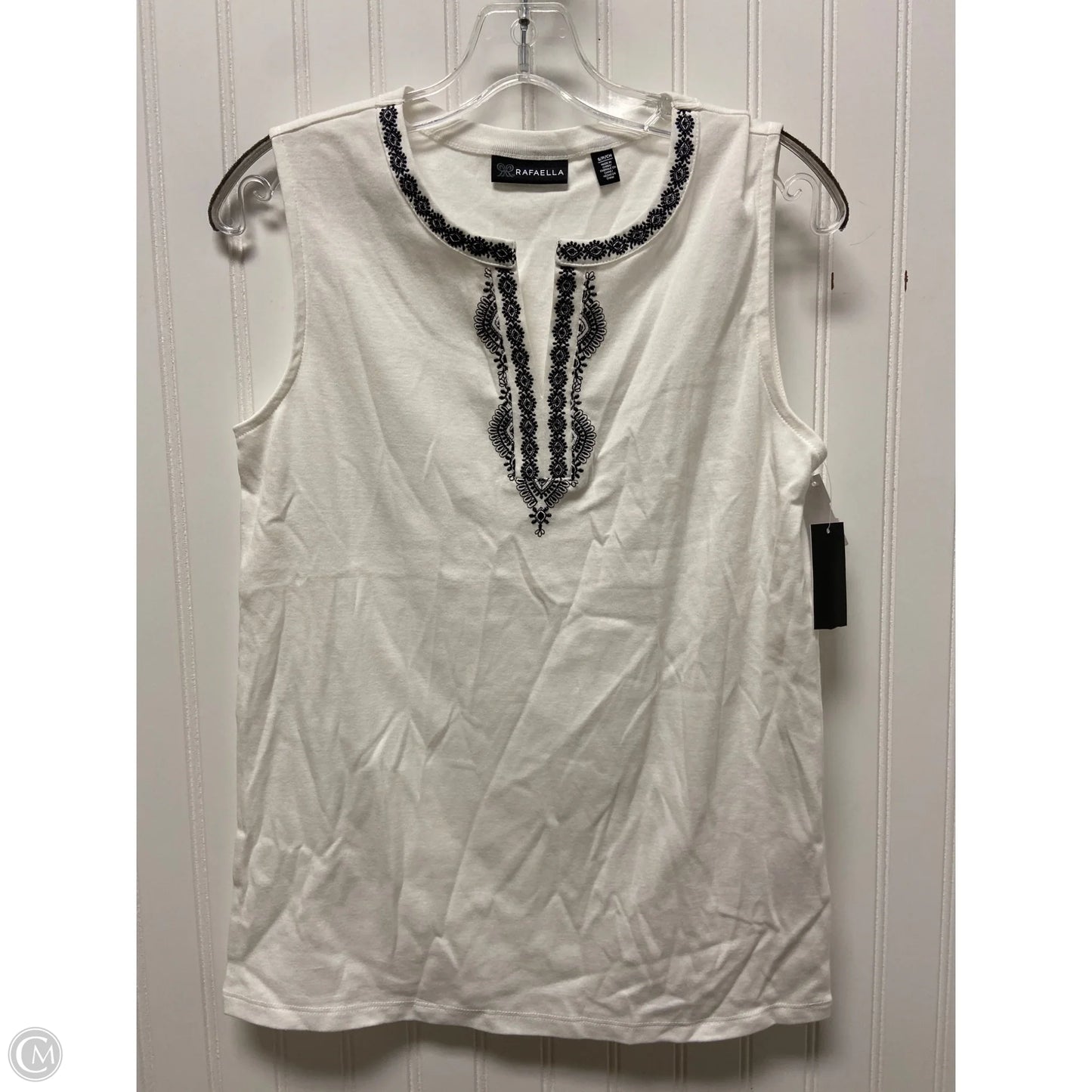 Top Sleeveless Basic By Rafaella In White, Size: Sp