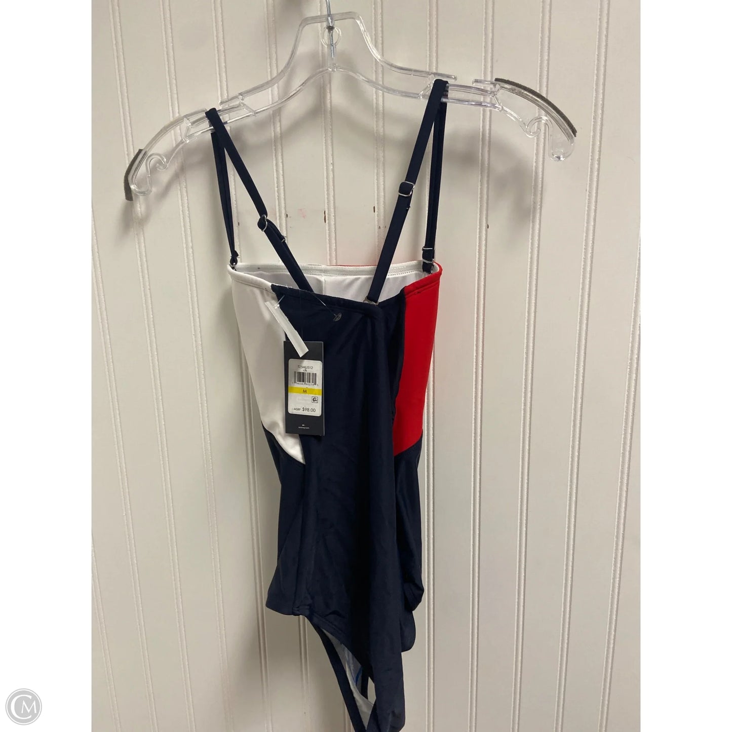 Swimsuit By Tommy Hilfiger In Blue & Red & White, Size: M