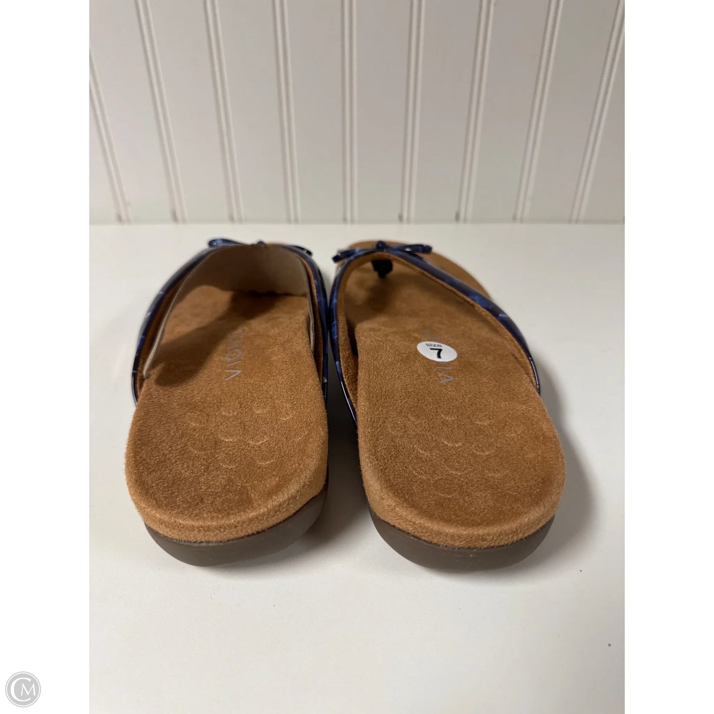 Sandals Flip Flops By Vionic In Blue, Size: 7