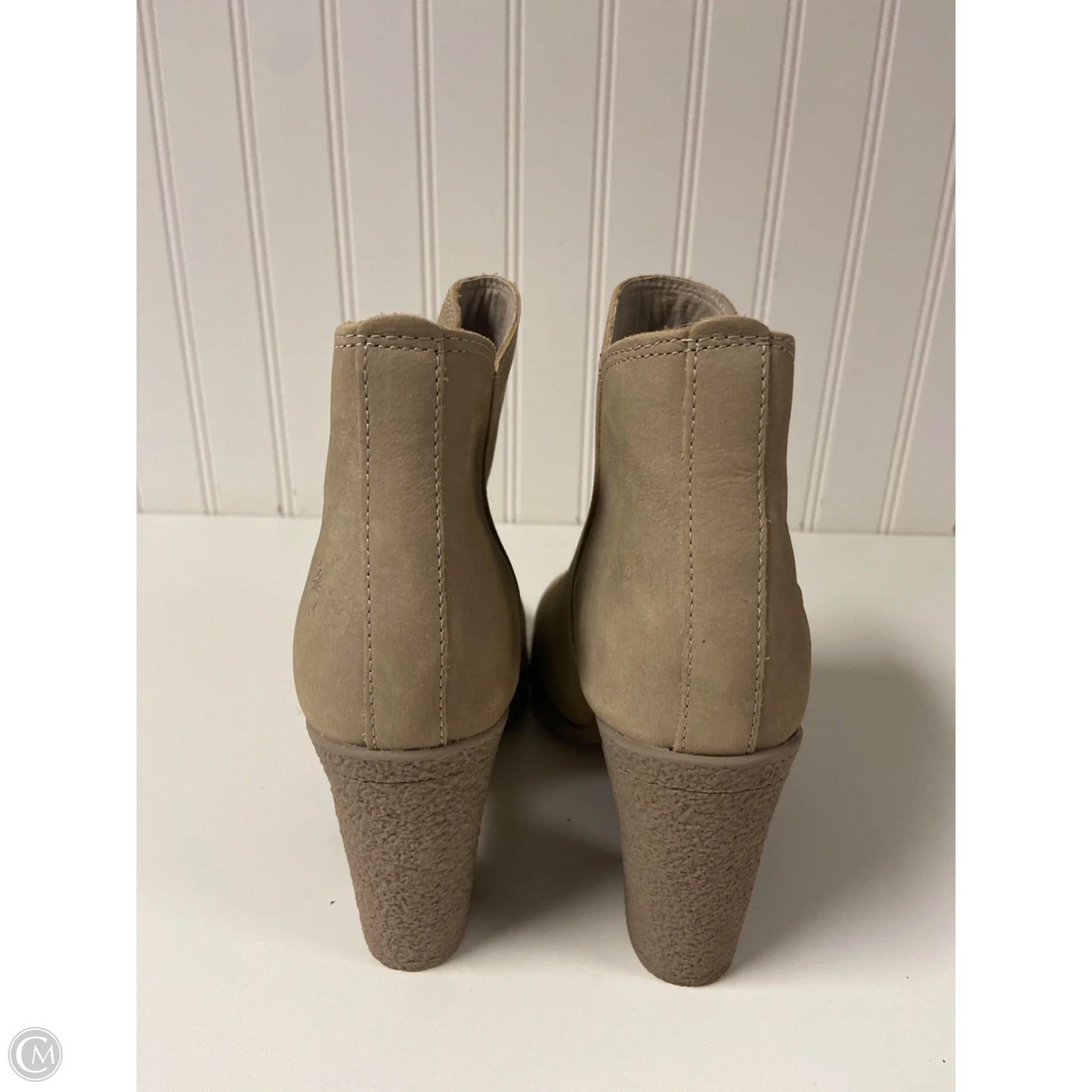 Boots Ankle Heels By Timberland In Taupe, Size: 8