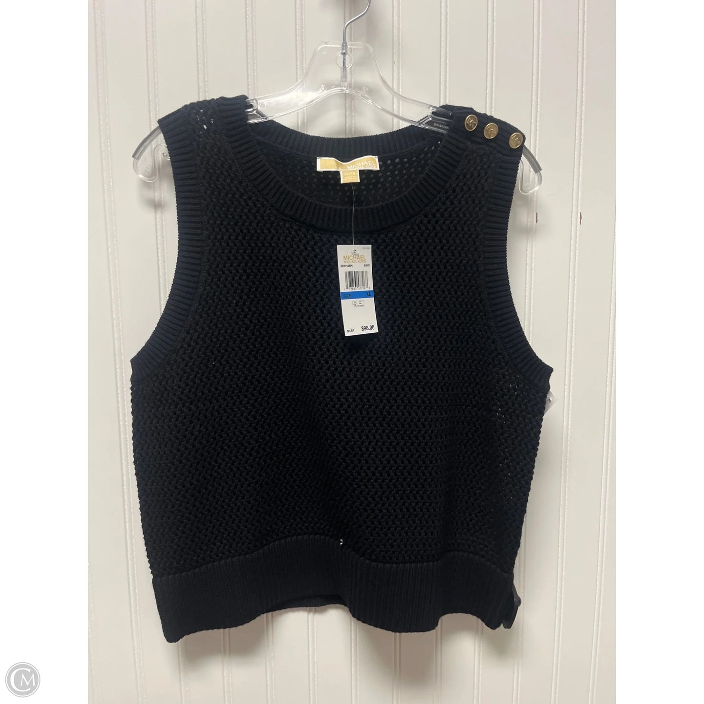 Top Sleeveless By Michael By Michael Kors In Black, Size: Xl