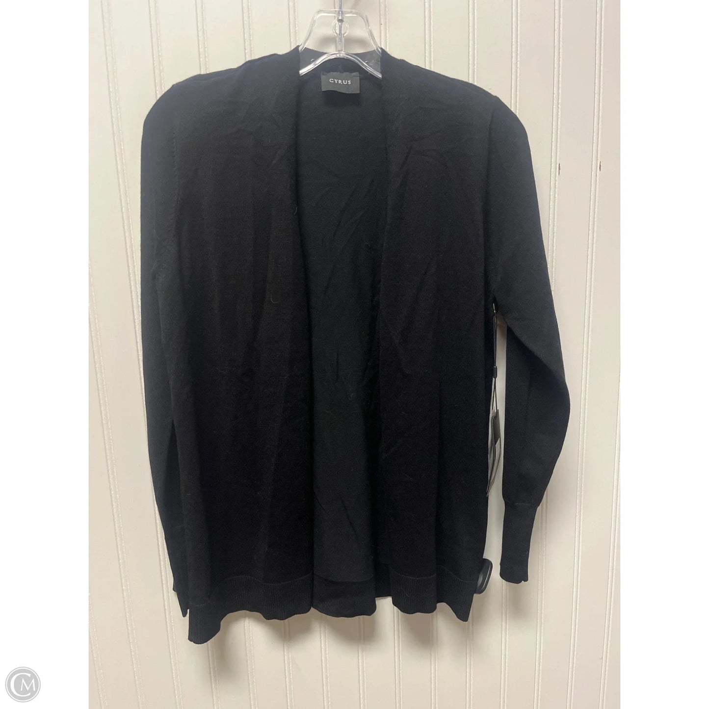Sweater Cardigan By Cyrus Knits In Black, Size: Xs