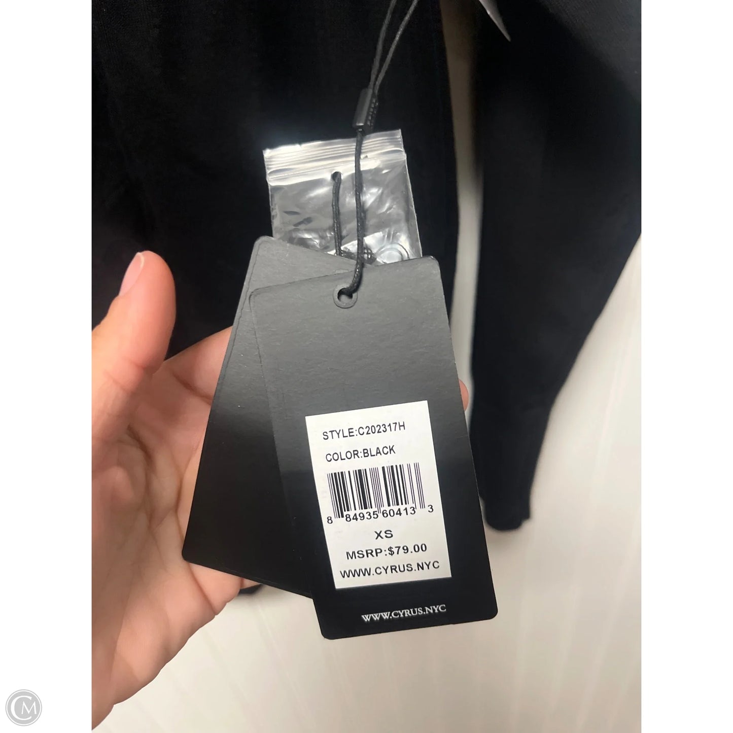 Sweater Cardigan By Cyrus Knits In Black, Size: Xs