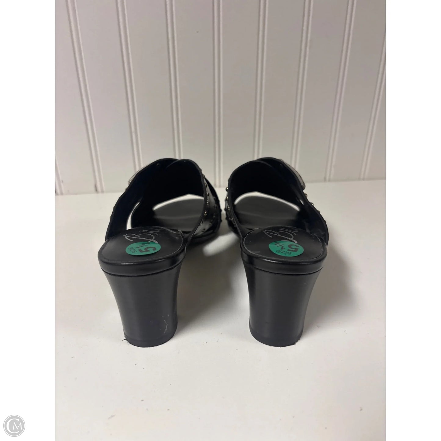 Sandals Heels Block By Brighton In Black, Size: 5.5