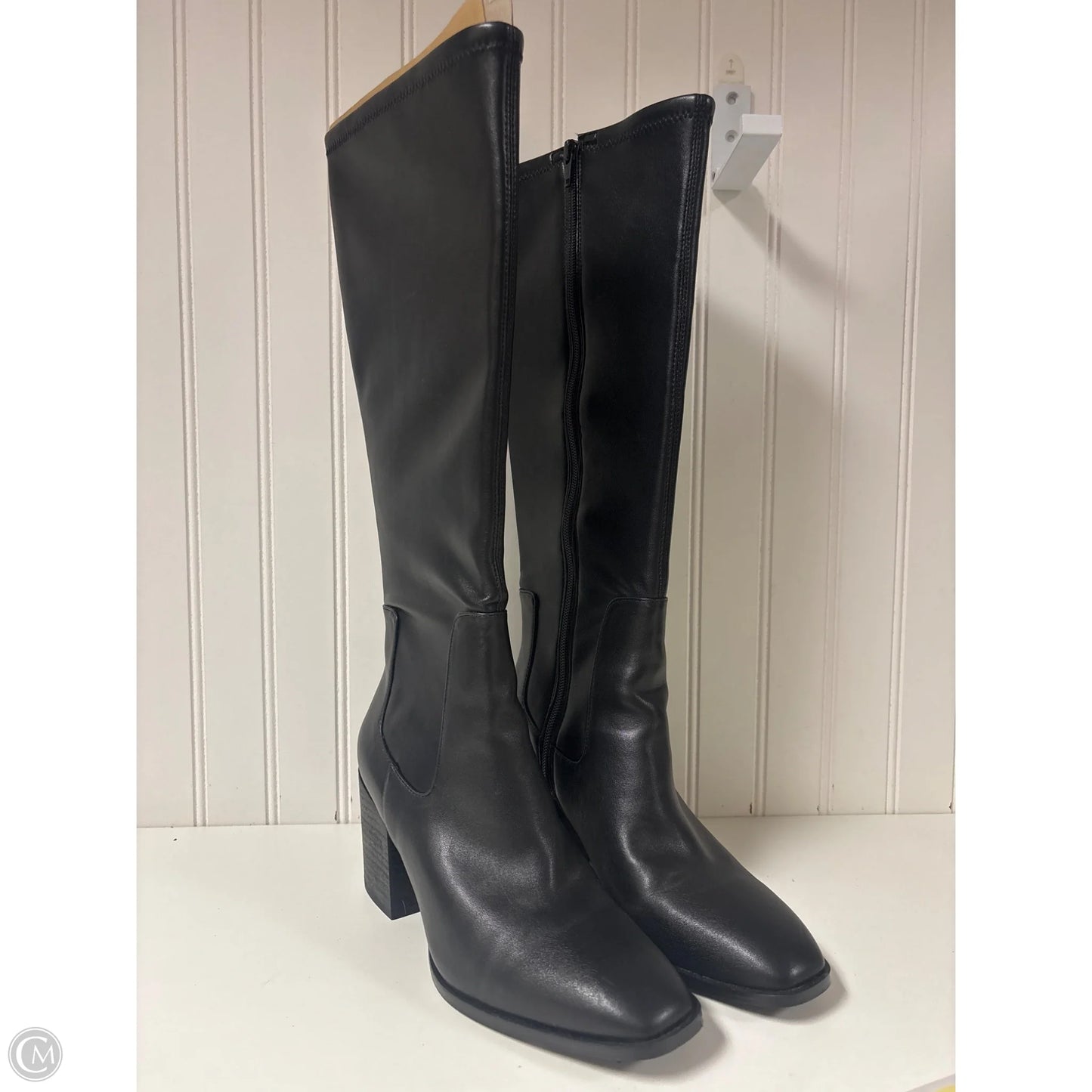 Boots Knee Heels By Vionic In Black, Size: 7.5