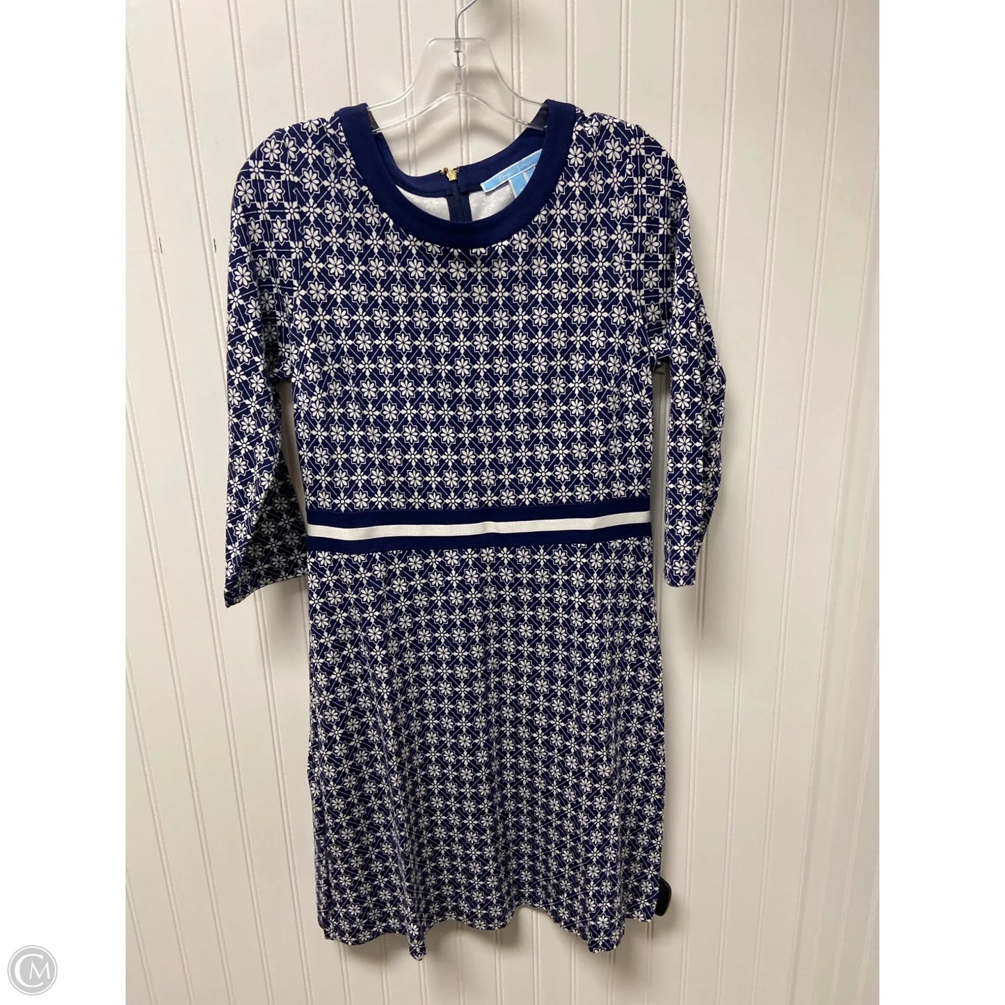 Dress Casual Short By Draper James In Blue & White, Size: M