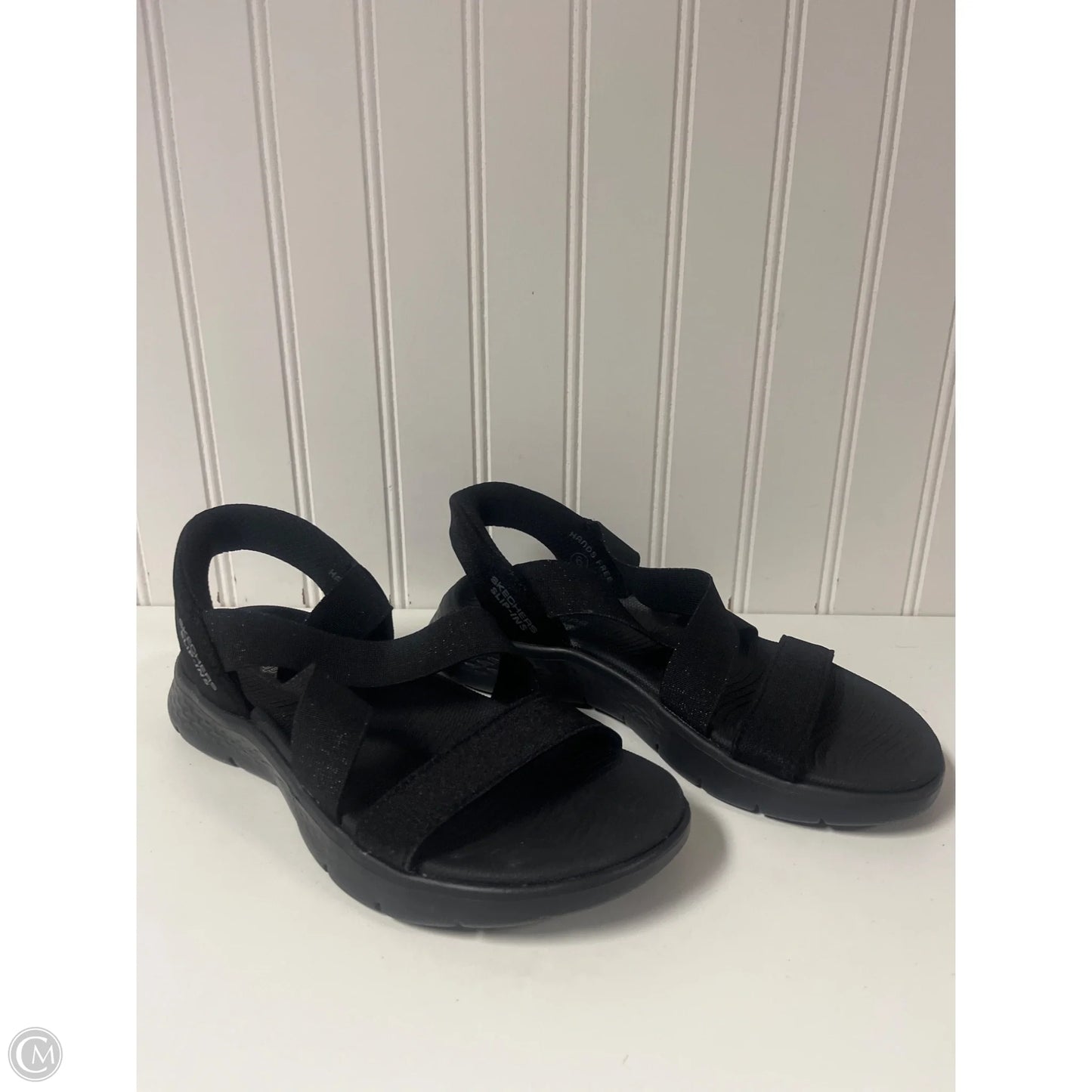 Sandals Flats By Skechers In Black, Size: 6