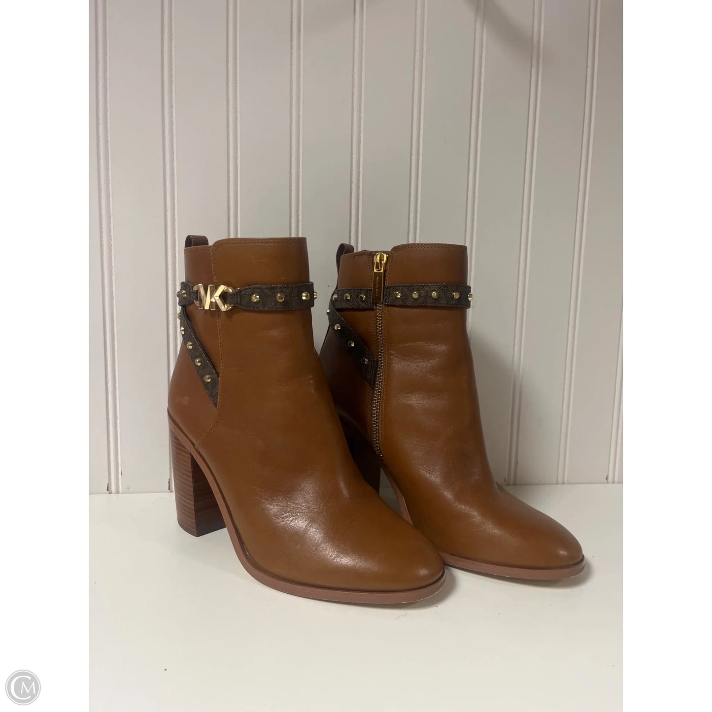 Boots Designer By Michael Kors In Tan, Size: 7