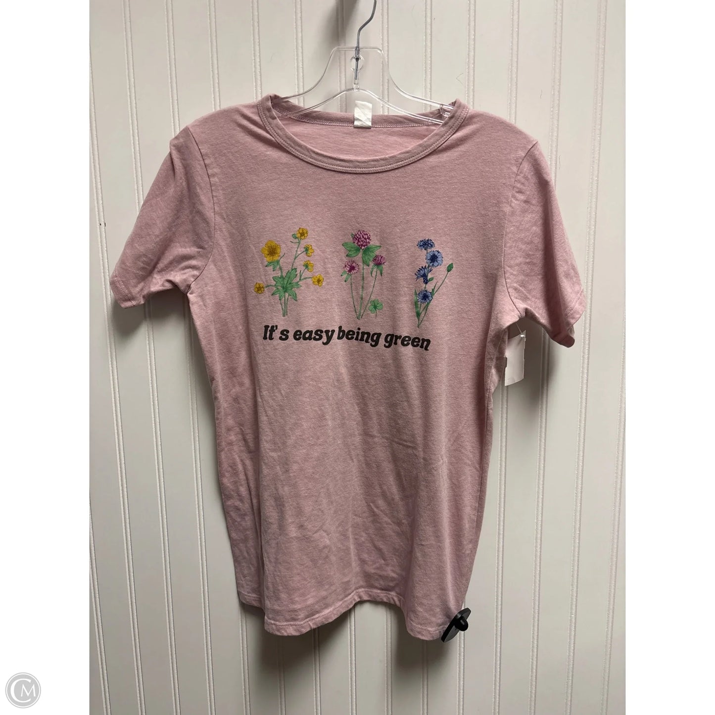 Top Short Sleeve Basic By Clothes Mentor In Pink, Size: M