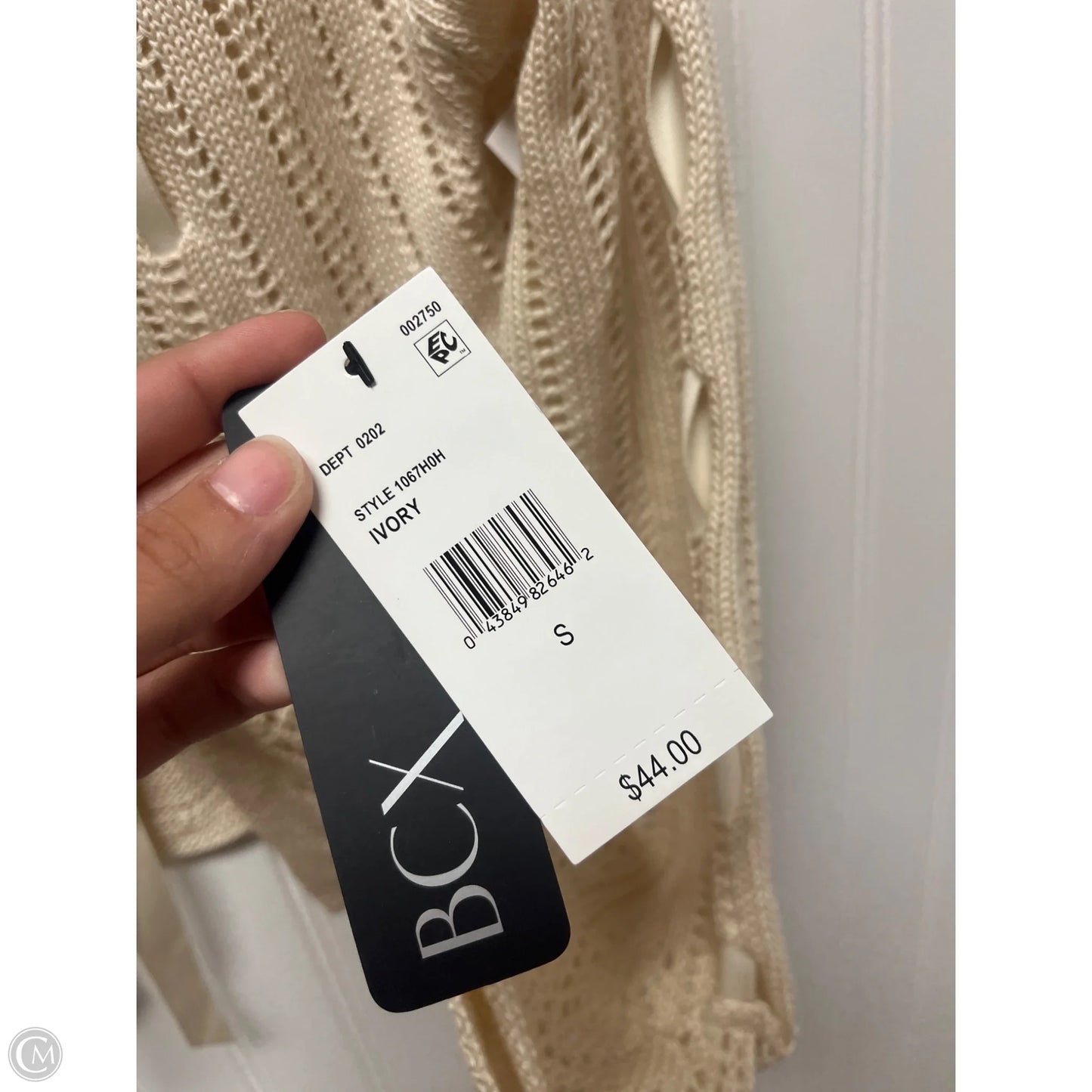 Sweater Cardigan By Bcx In Beige, Size: S