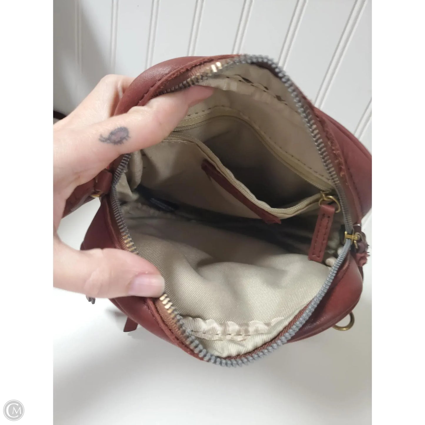 Crossbody Leather By Cmc, Size: Small