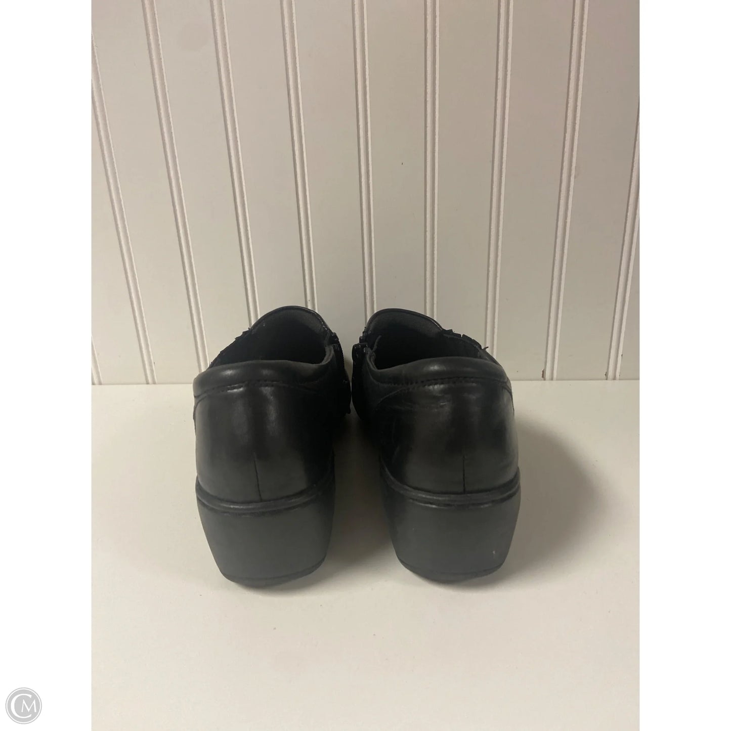 Shoes Heels Wedge By Clarks In Black, Size: 8.5