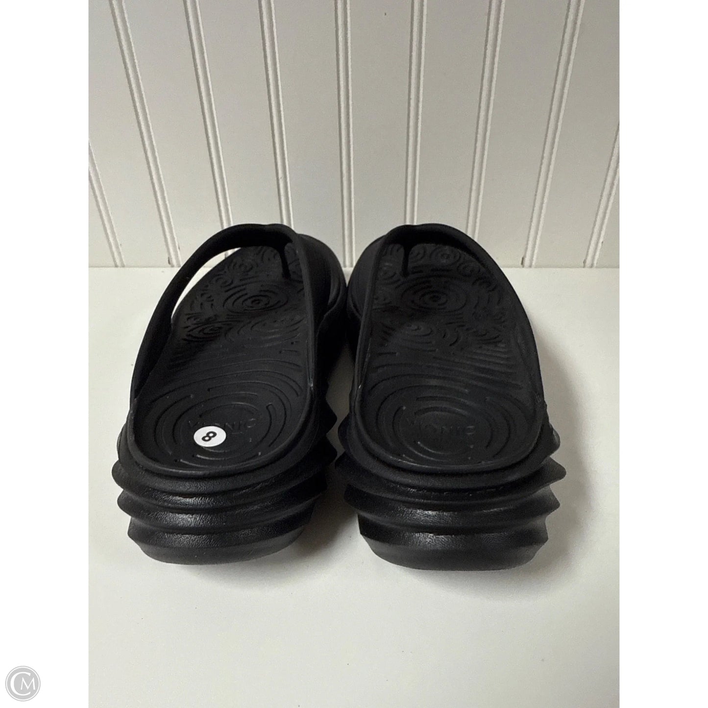 Sandals Flip Flops By Vionic In Black, Size: 7
