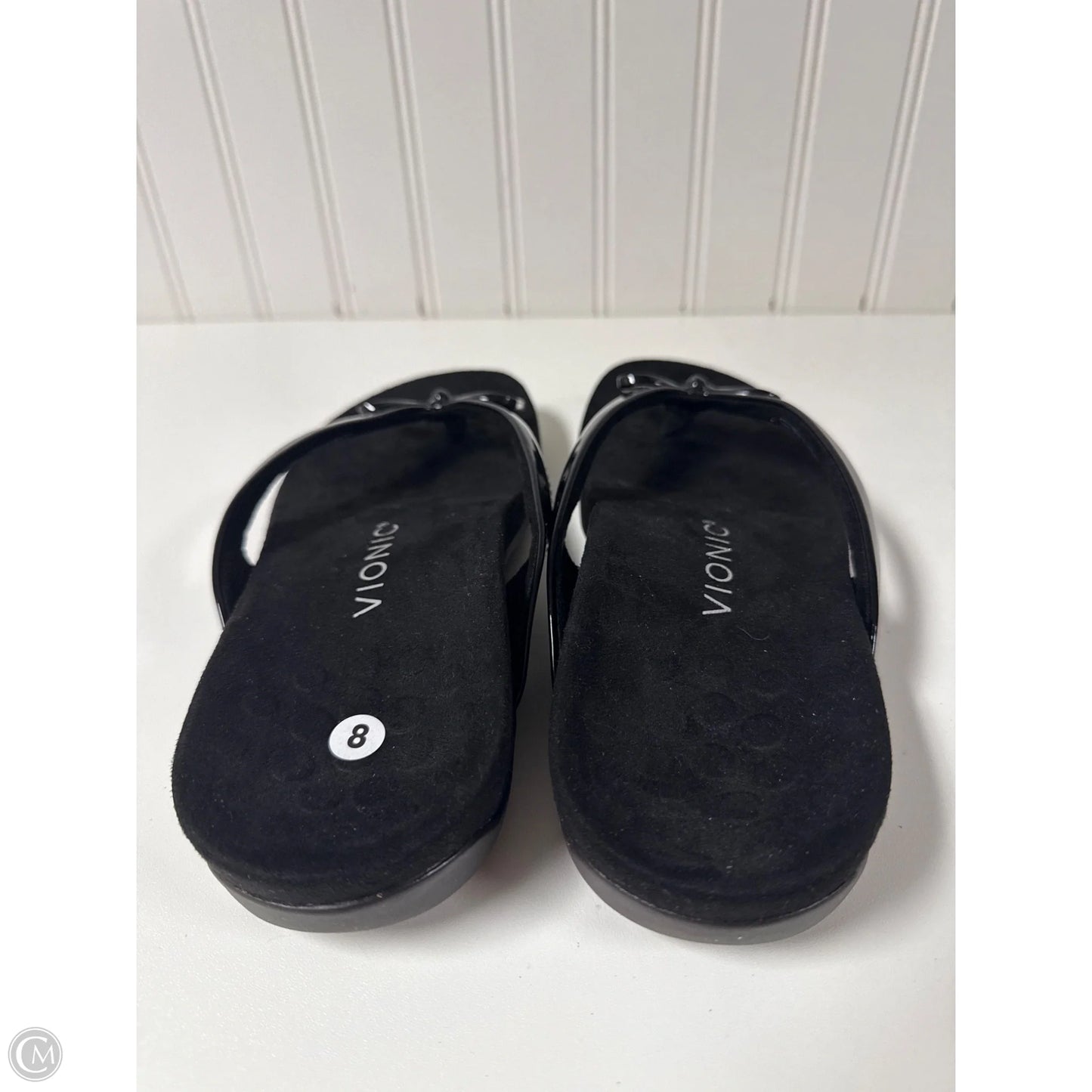 Sandals Flip Flops By Vionic In Black, Size: 8