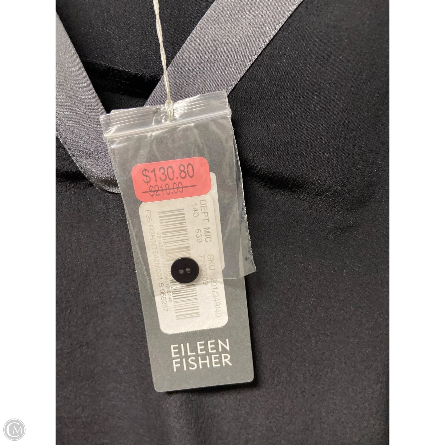 Top Long Sleeve By Eileen Fisher In Black, Size: S