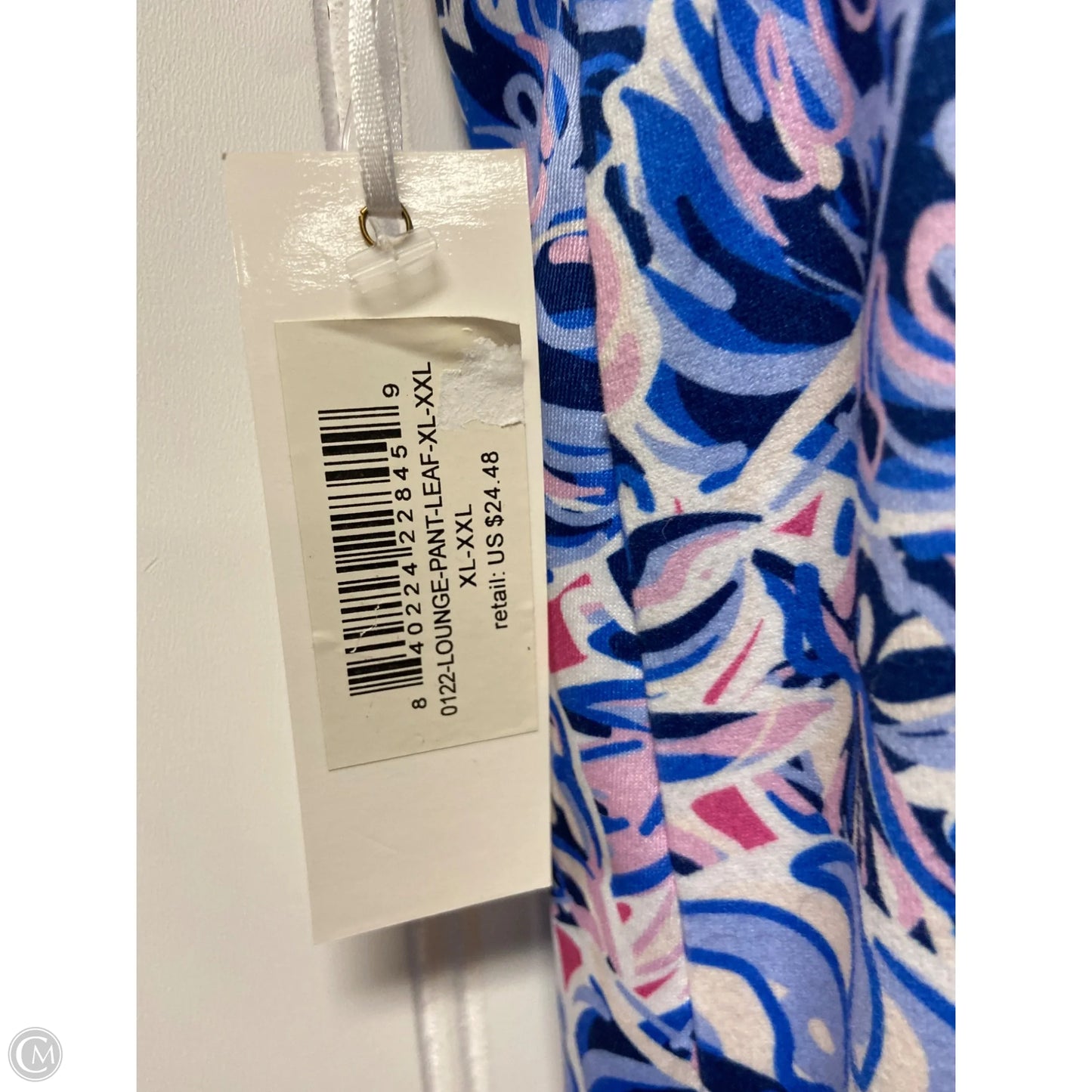 Pants Lounge By Simply Southern In Blue & Pink, Size: Xl