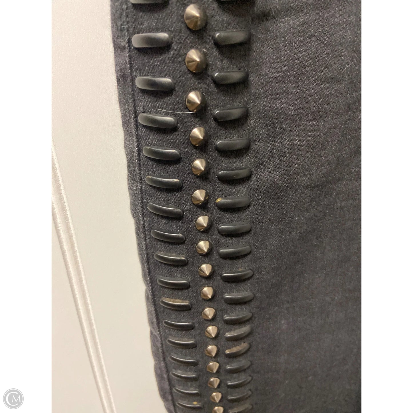 Jeans Straight By Current Elliott In Black Denim, Size: 4