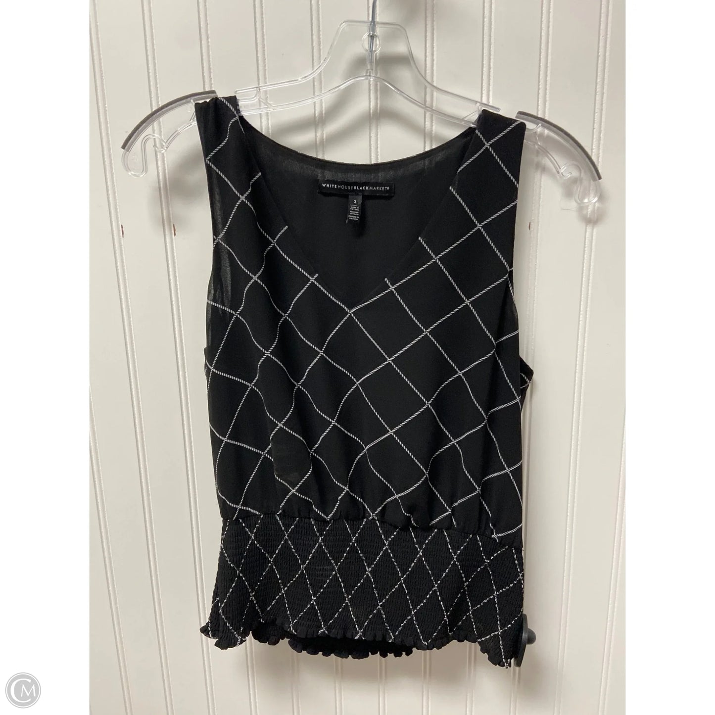 Top Sleeveless By White House Black Market In Black, Size: Xs