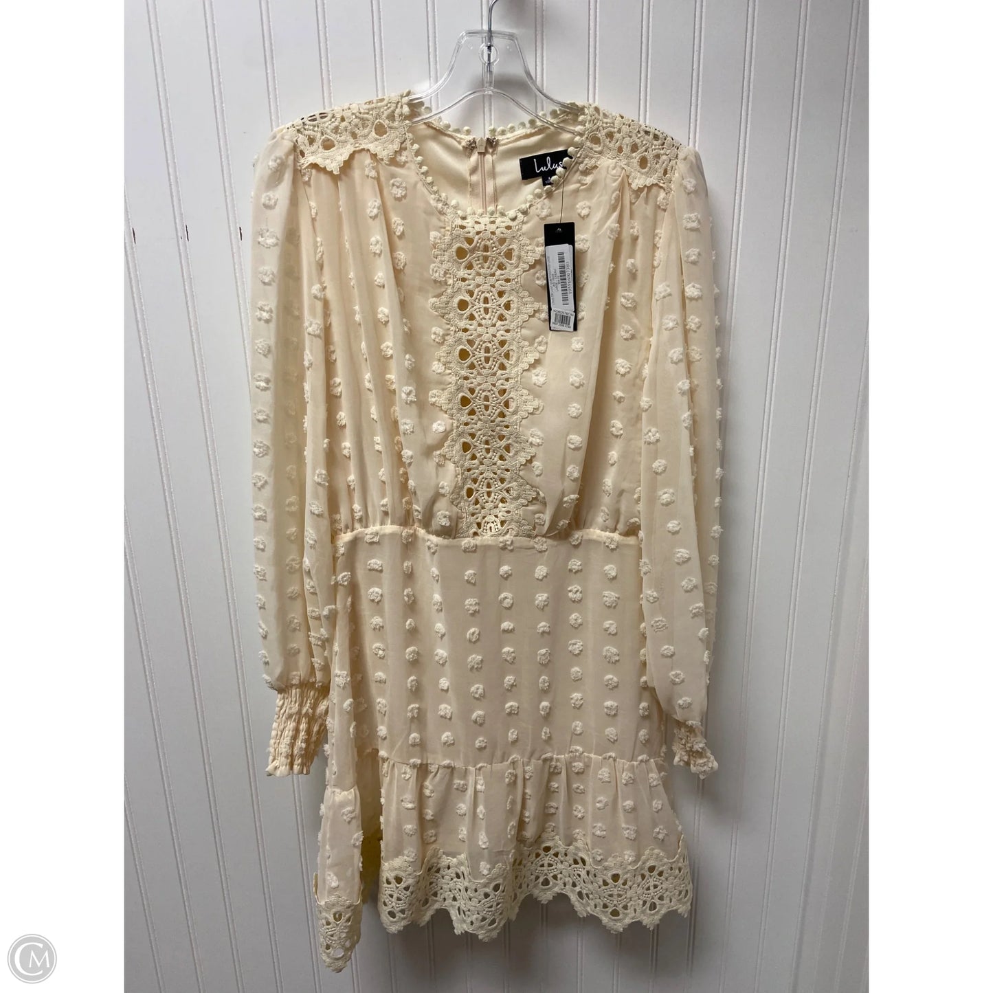 Dress Party Short By Lulus In Cream, Size: L