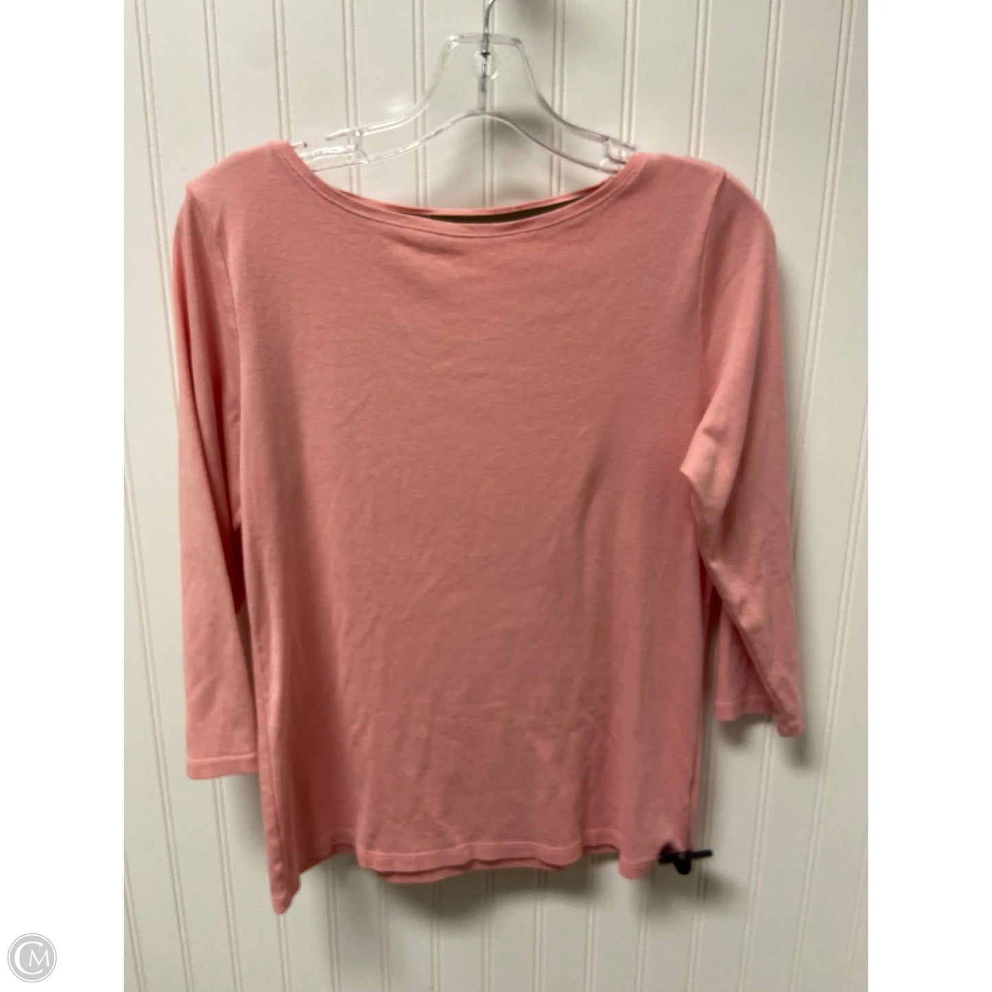 Top Long Sleeve Basic By Talbots In Pink, Size: M