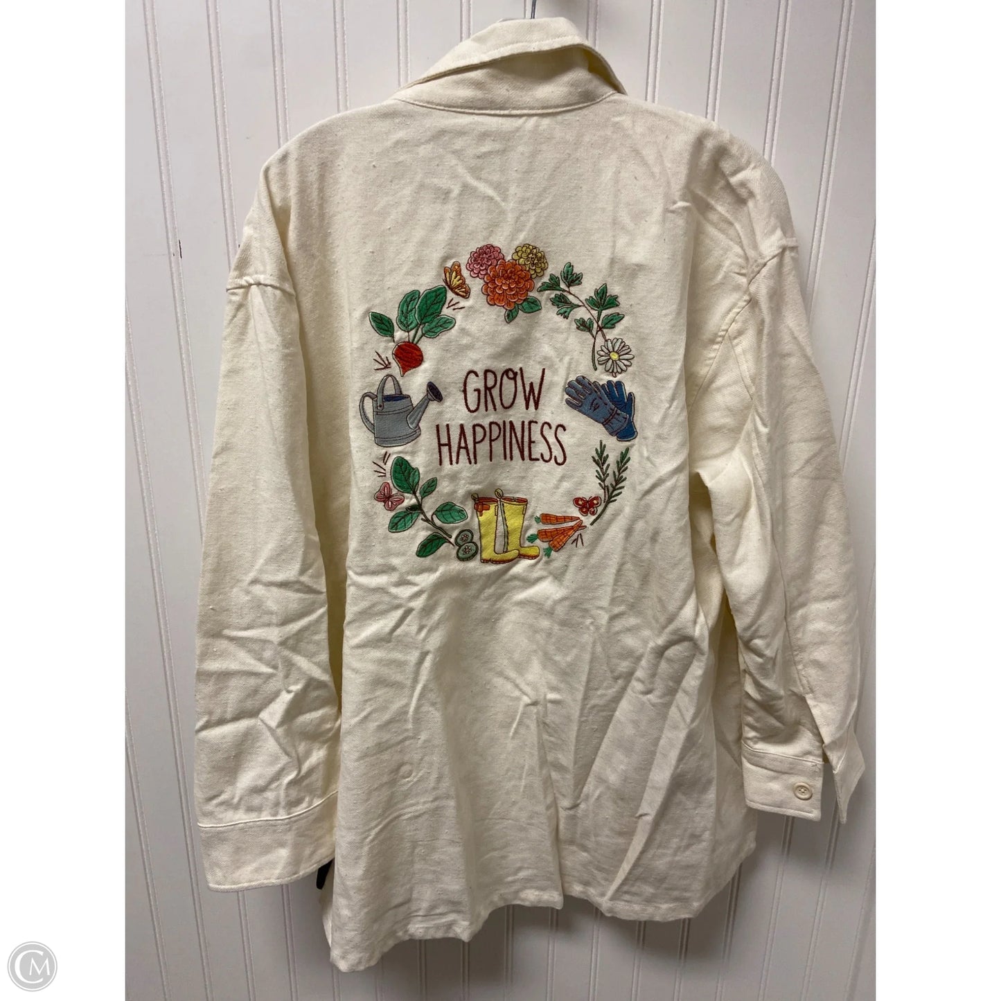 Top Long Sleeve By Disney Store In Cream, Size: M