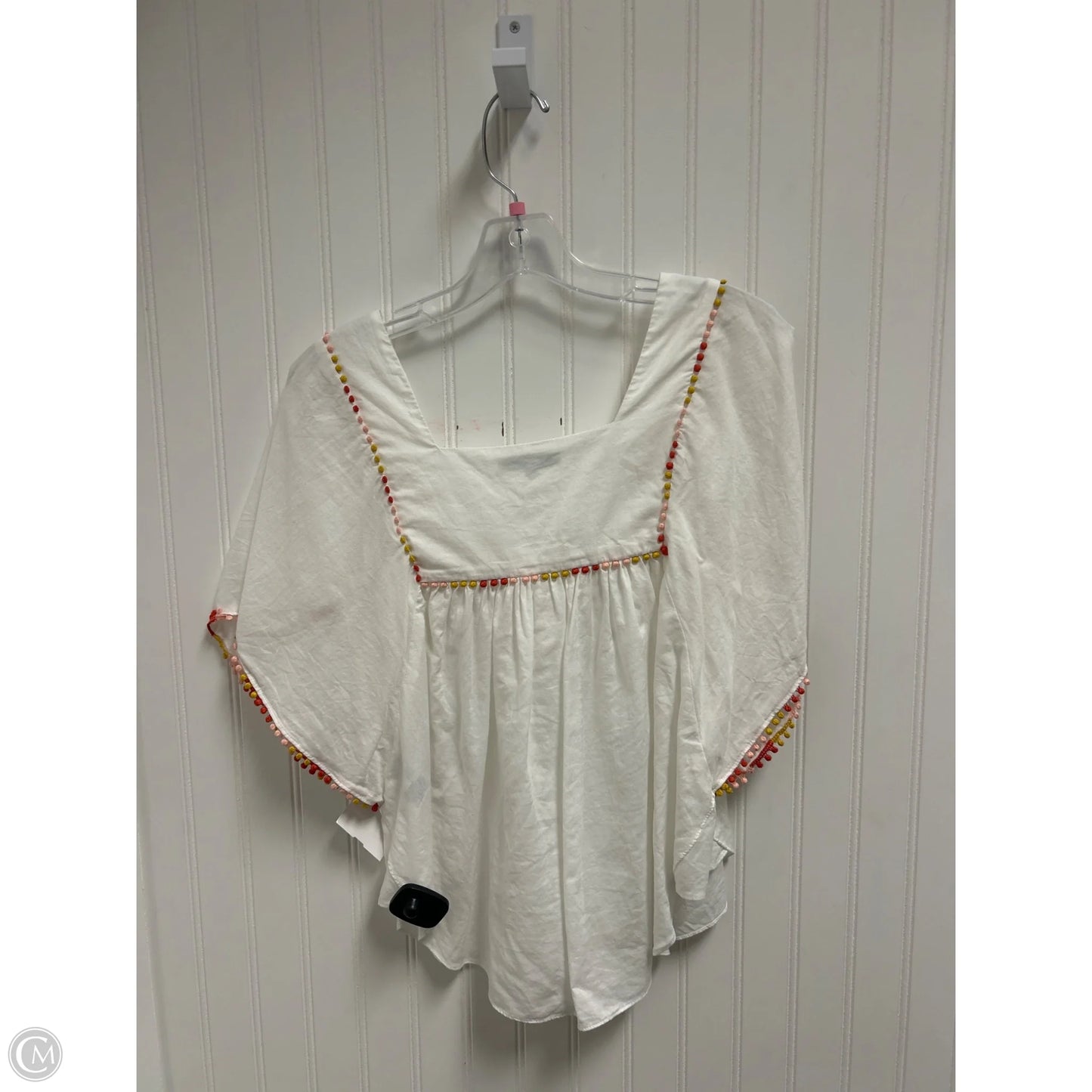 Top Short Sleeve By Madewell In White, Size: S