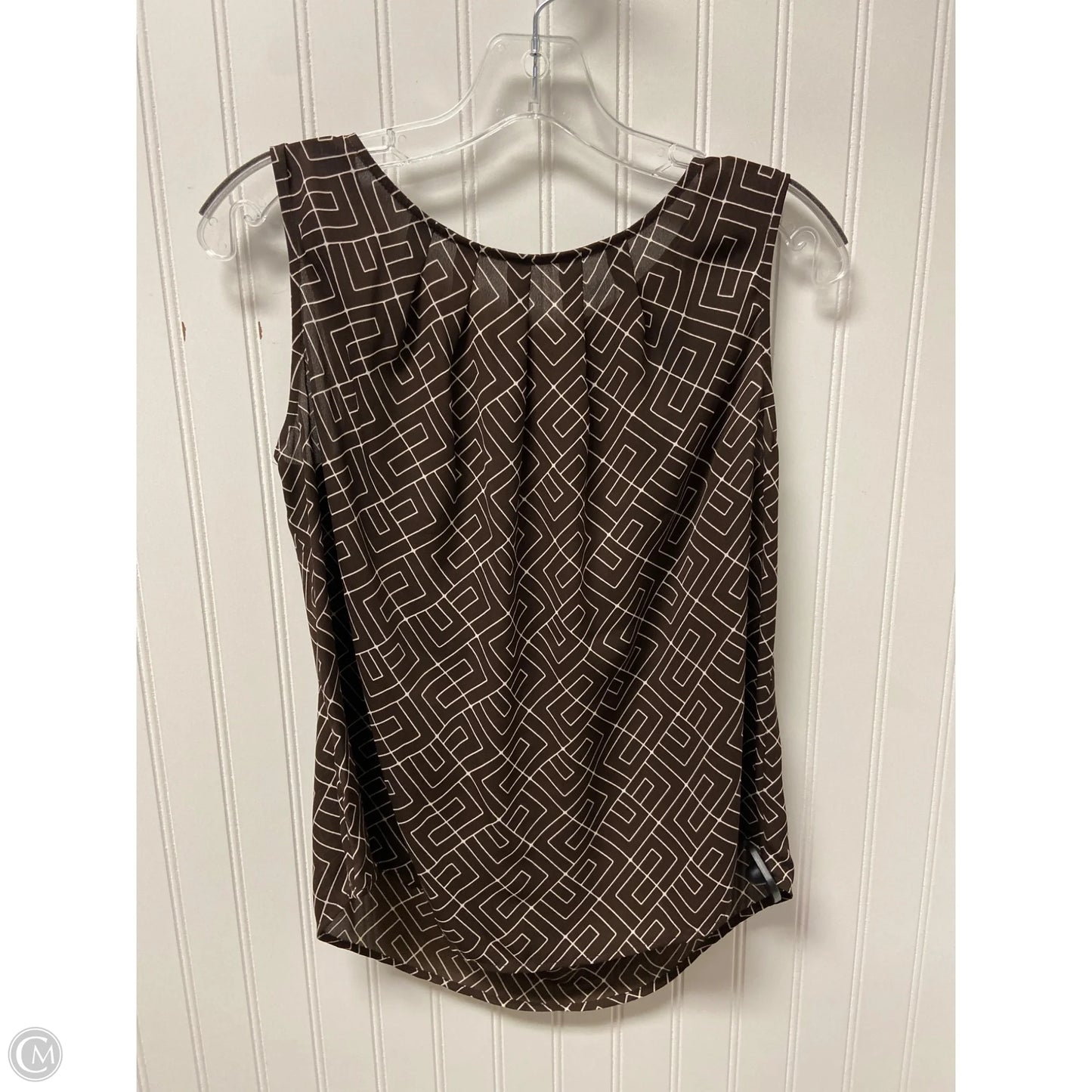 Top Sleeveless Basic By Worthington In Brown, Size: Mp
