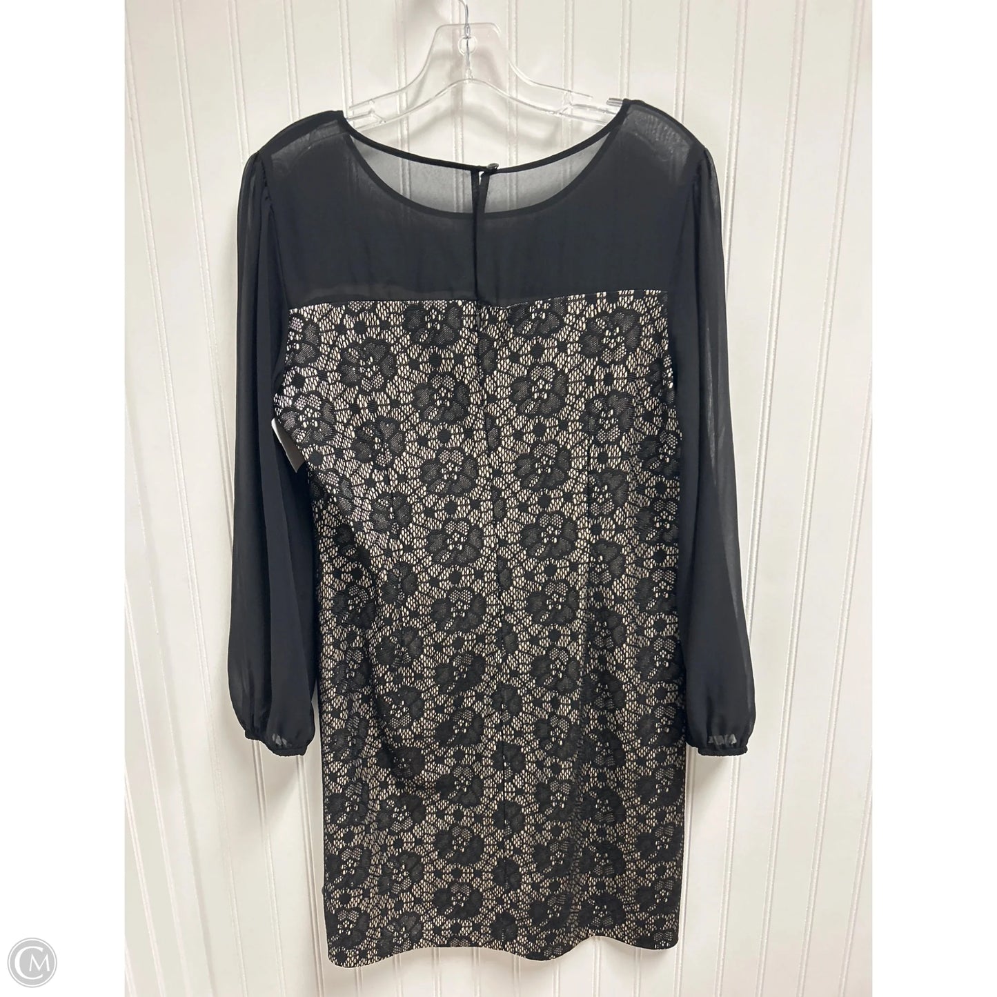 Dress Party Short By En Focus In Black & Gold, Size: Xlp