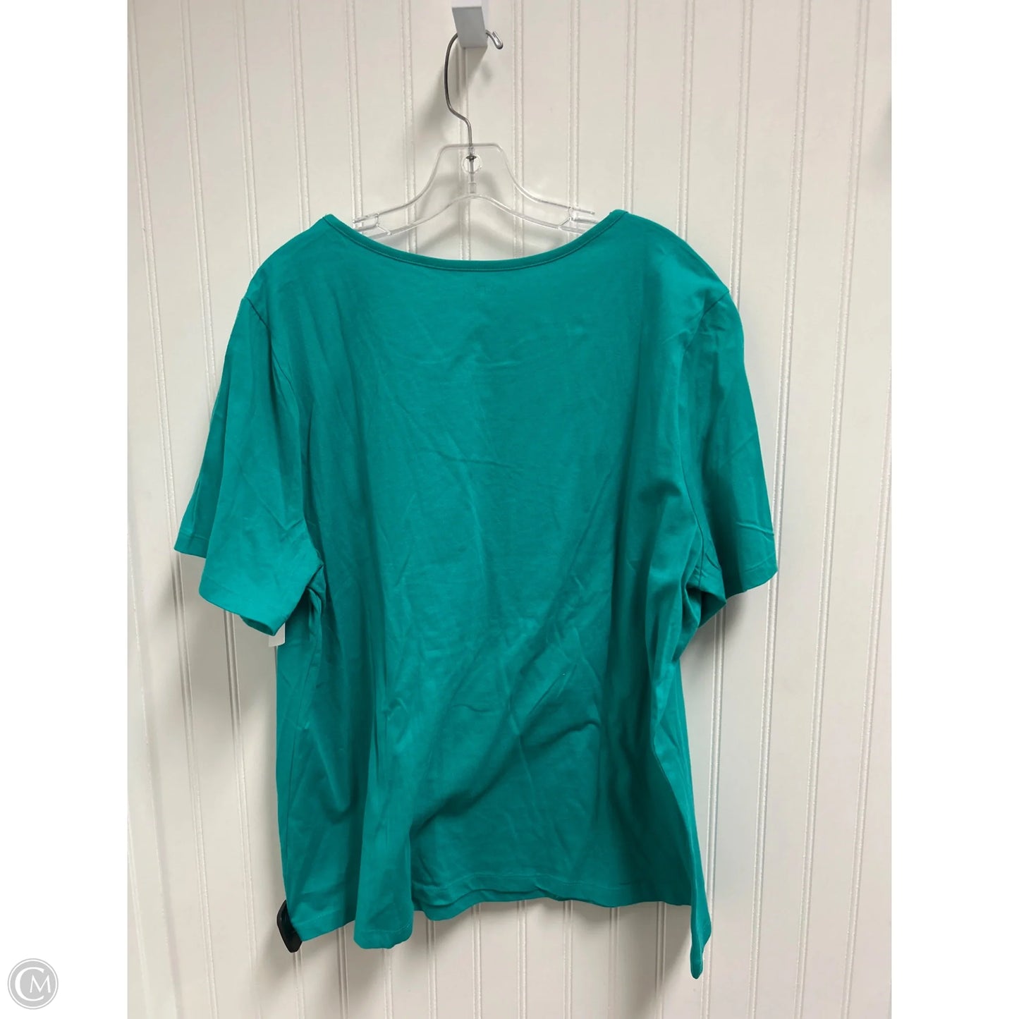 Top Short Sleeve Basic By Coral Bay In Teal, Size: 2x