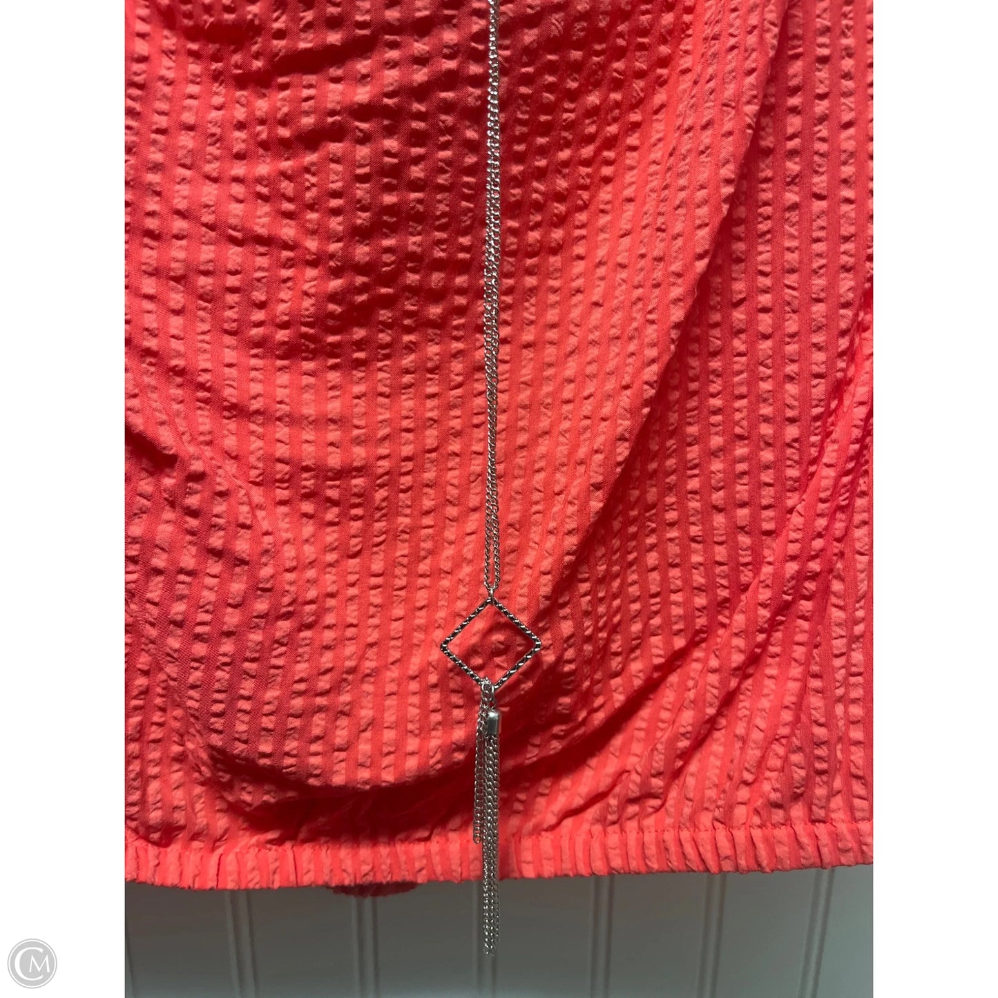 Top Long Sleeve By Michael By Michael Kors In Coral, Size: 2x