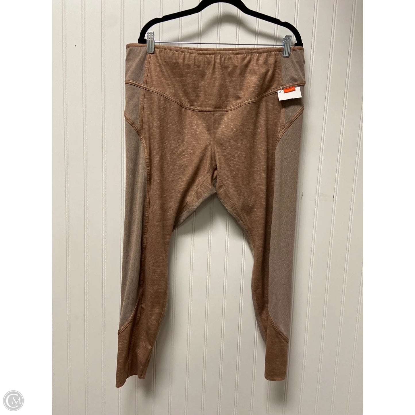 Athletic Leggings By Nike In Tan, Size: 2x