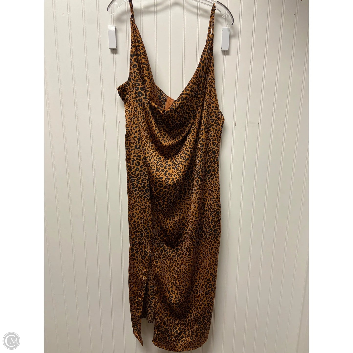 Dress Casual Maxi By Pretty Little Thing In Animal Print, Size: 3x