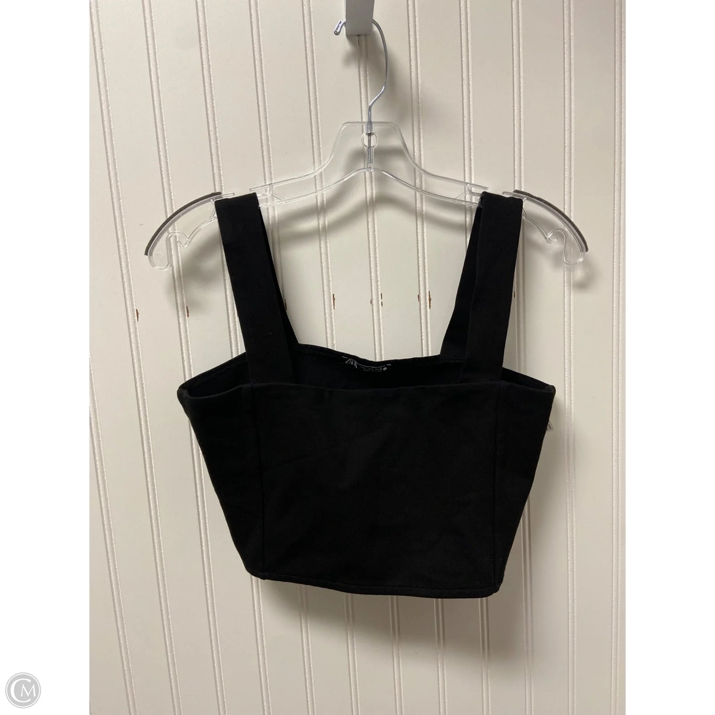 Top Sleeveless By Zara In Black, Size: L