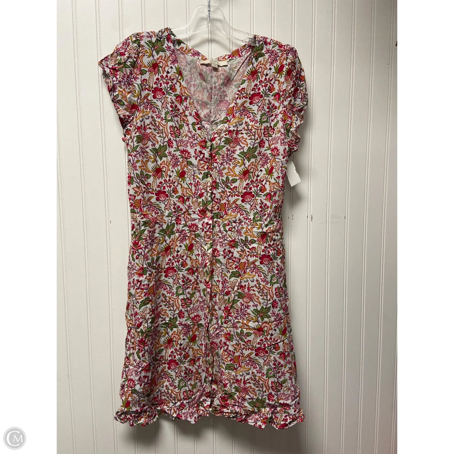 Dress Casual Short By Loft In Floral Print, Size: M